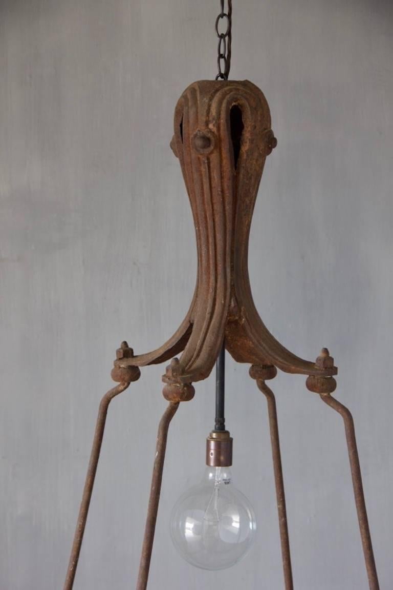 19th Century Wrought Iron Lantern In Good Condition In Stamford, GB