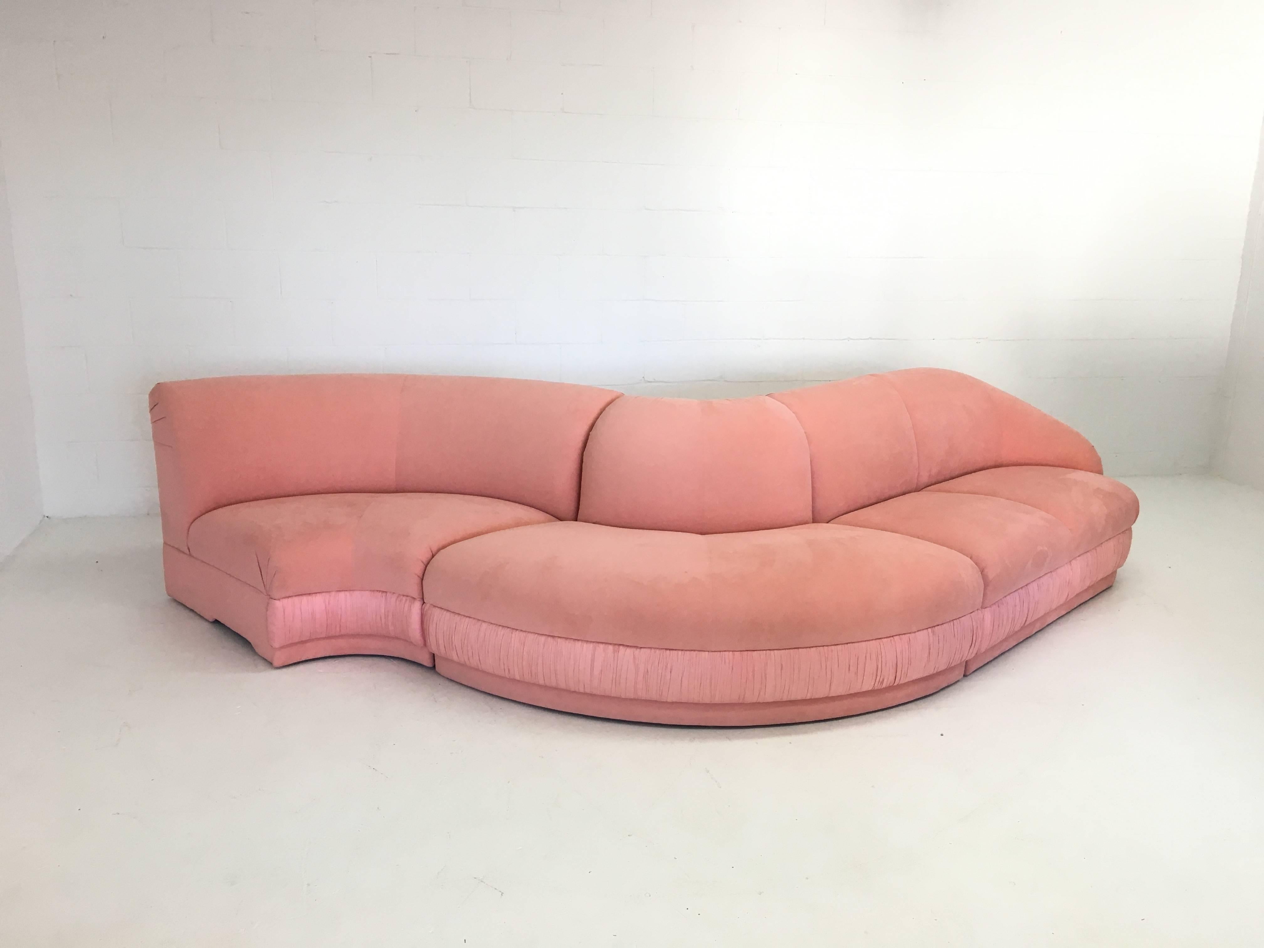 American Vladimir Kagan Three-Piece Sectional Sofa by Weiman