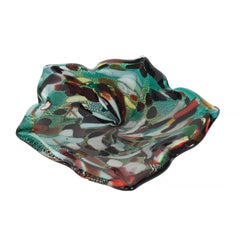 Mid-Century Murano Art Glass Multicolored Bowl