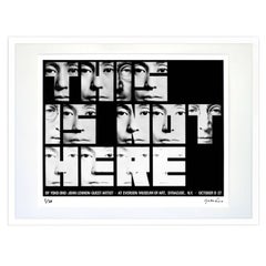 "This Is Not Here" Signed Limited Edition Framed Print by Yoko Ono