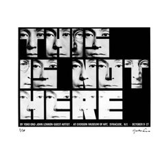 "This Is Not Here" Signed Limited Edition Framed Print by Yoko Ono
