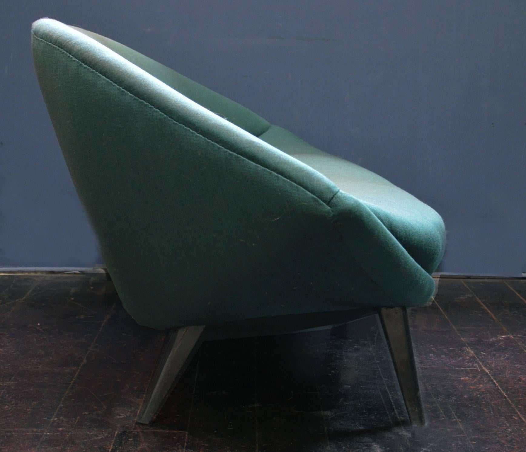 Patinated Very Rare and Exquisis Sculptural Sofa by Folke Jansson, circa 1950 For Sale
