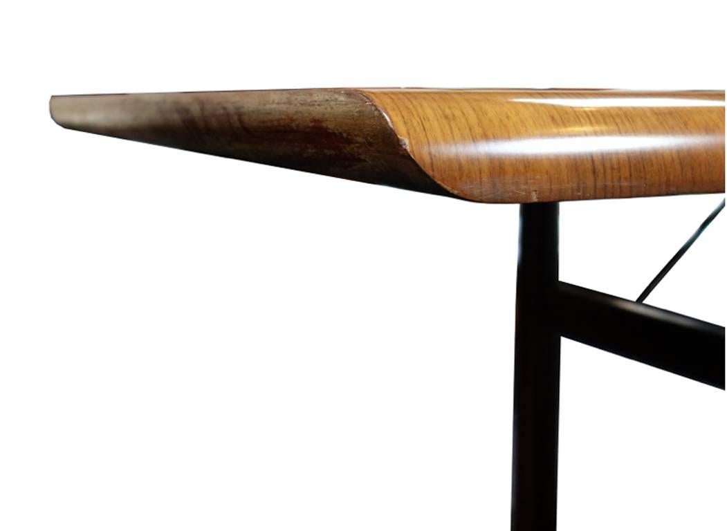 Italian Exceptional Oversized Fluid Design Dining Table, circa 1960, Italy For Sale