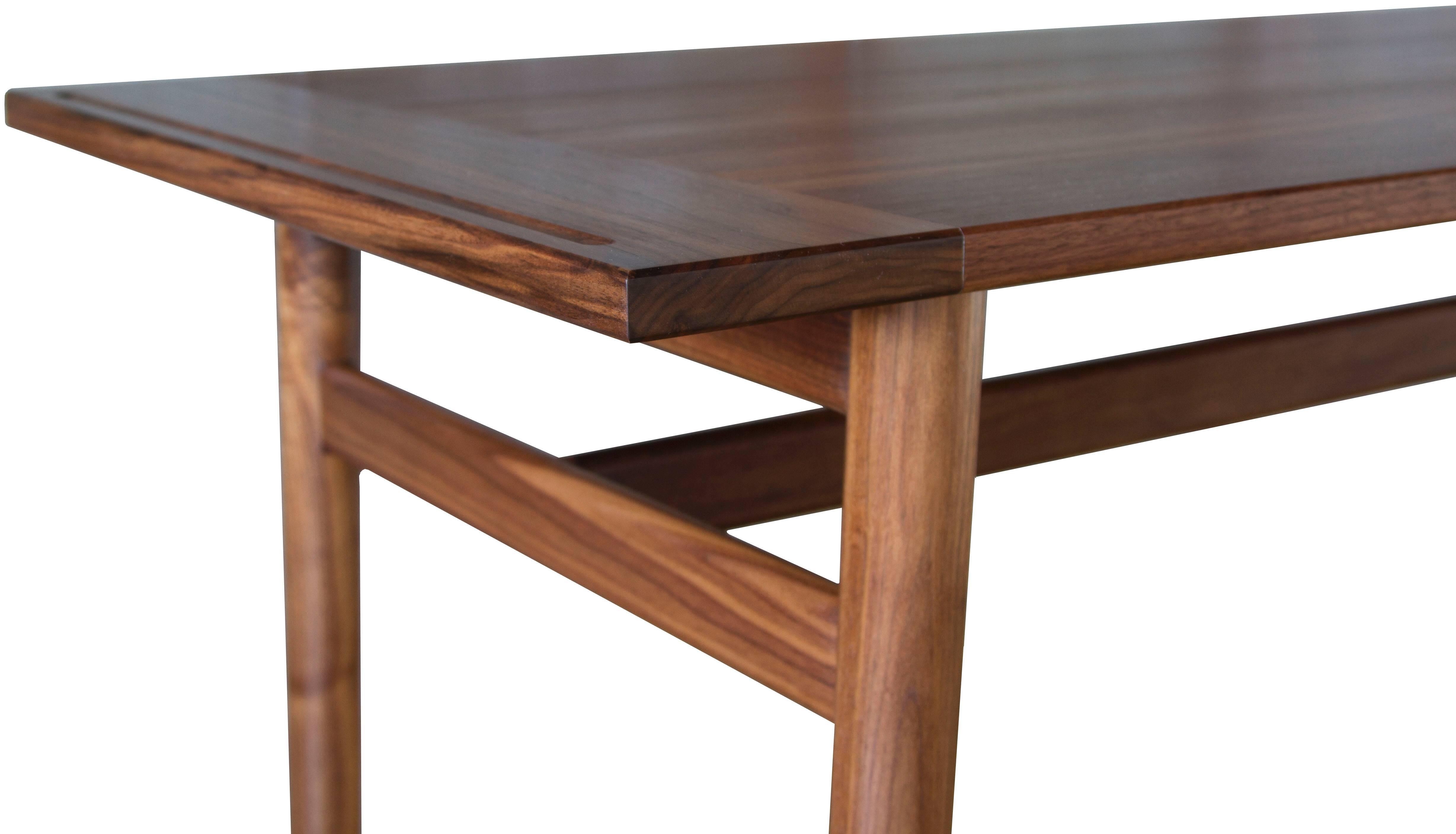 Modern Silbrook Table in Oiled Walnut - handcrafted by Richard Wrightman Design