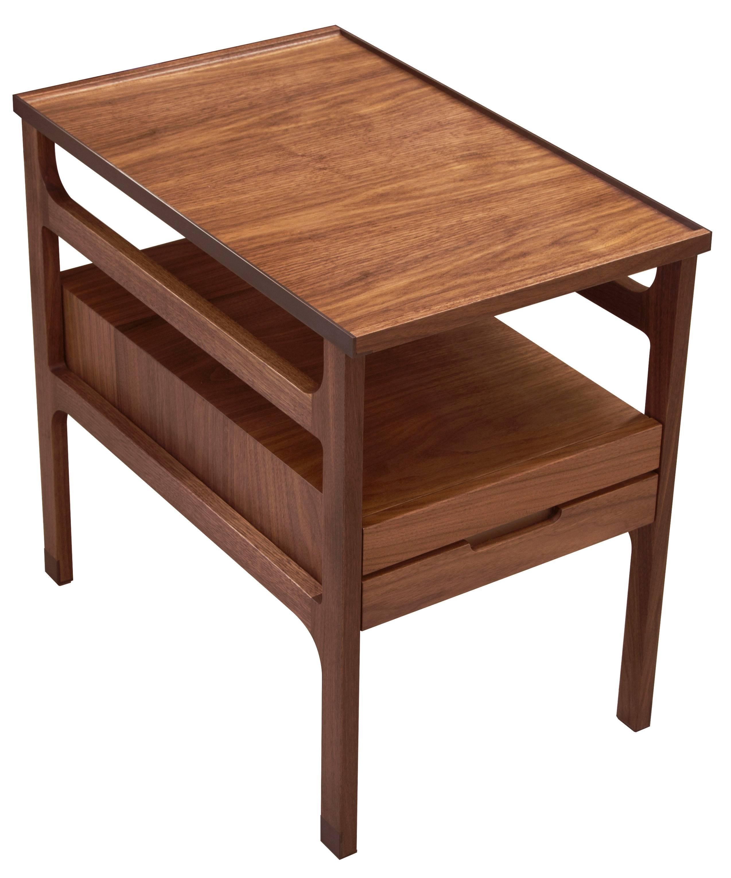 Modern Tiernan Side Table - handcrafted by Richard Wrightman Design