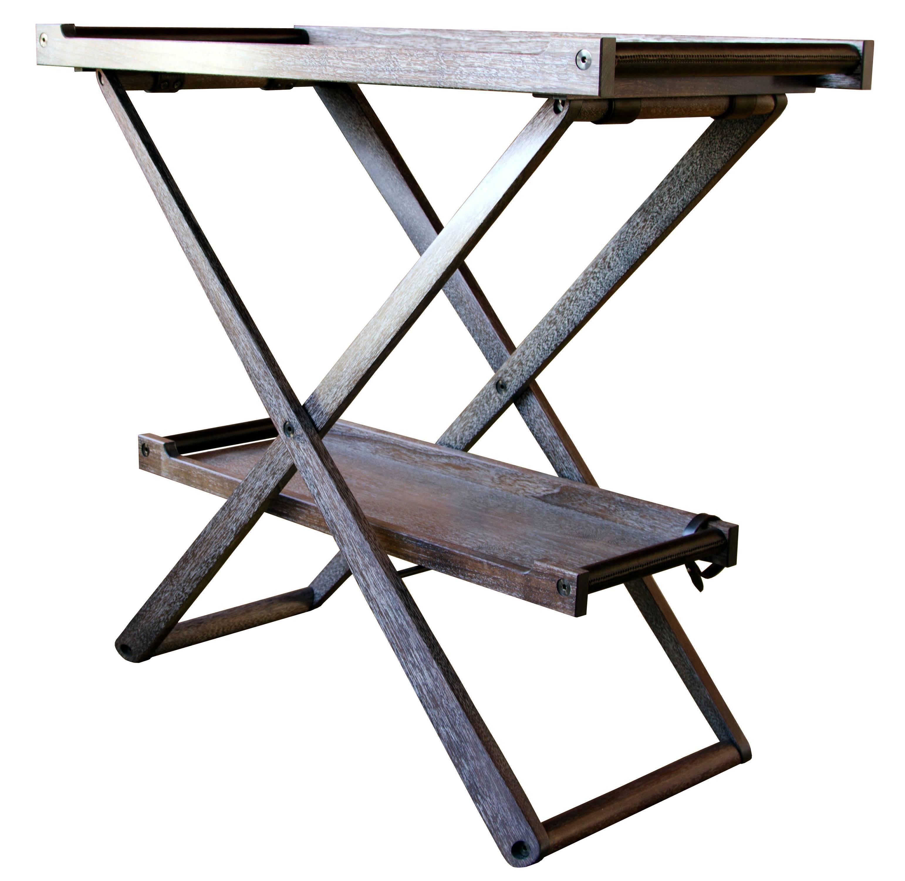 Collins Folding Bar Table - handcrafted by Richard Wrightman Design
