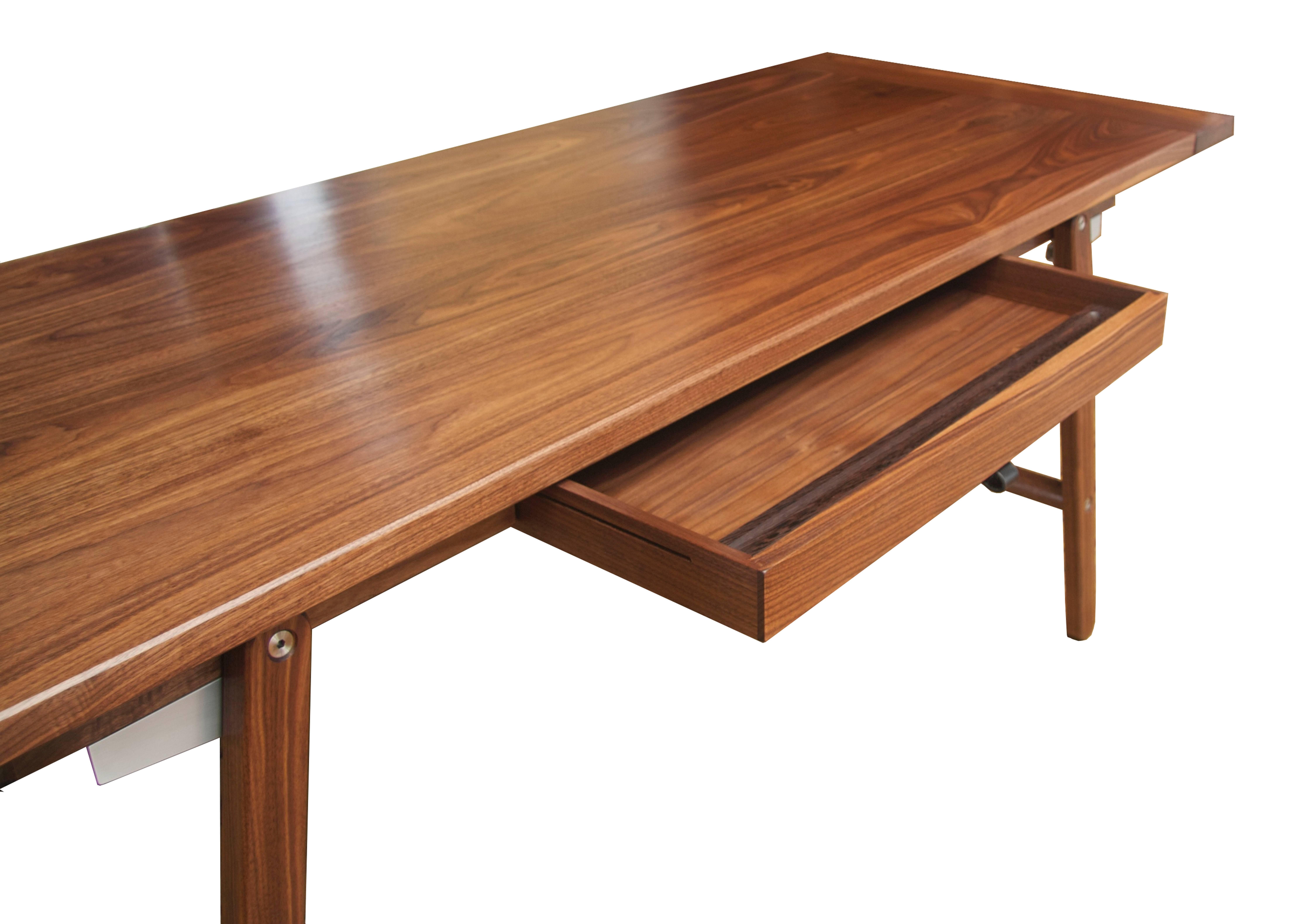 Modern Lendon Desk in Oiled Walnut - handcrafted by Richard Wrightman Design