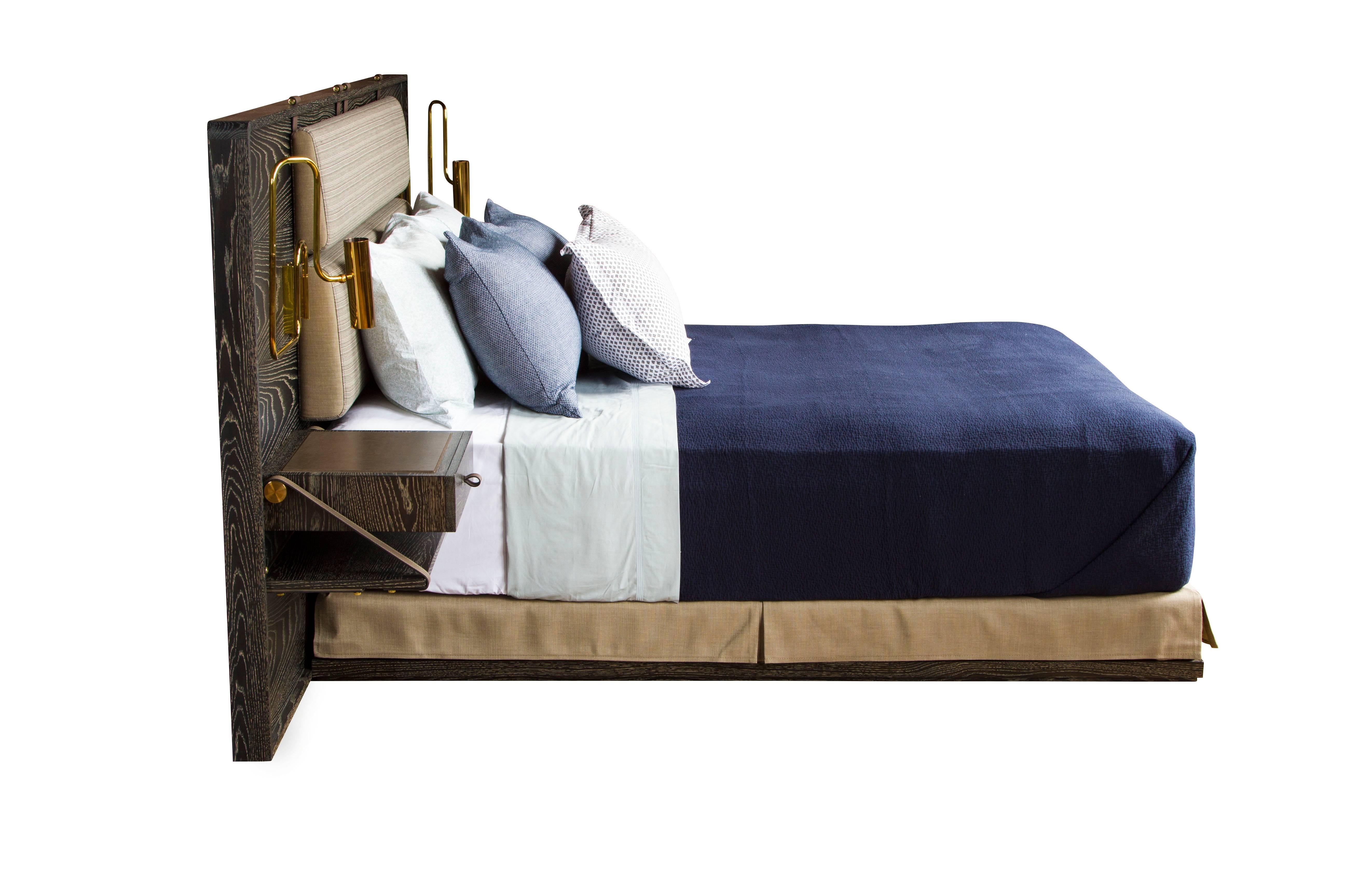 Marlton Bed + Headboard + Side Tables- handcrafted by Richard Wrightman Design (Moderne)