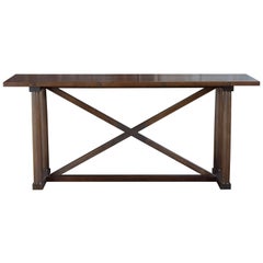 Carden Console in Walnut and Brass - handcrafted by Richard Wrightman Design