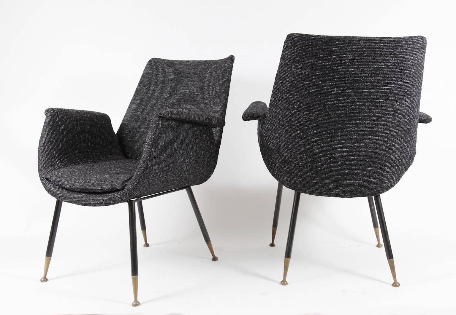A pair of little armchairs designed by Gastone Rinaldi for RIMA, Padova.
New but original fabric 