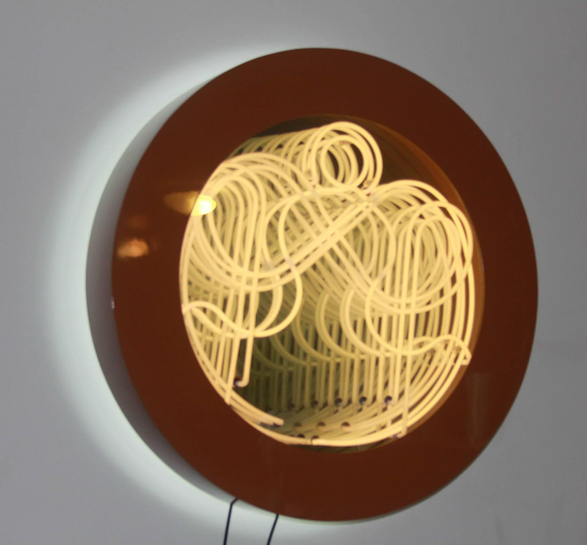 American Camel Infinity Neon Mirror by Sam Baker For Sale