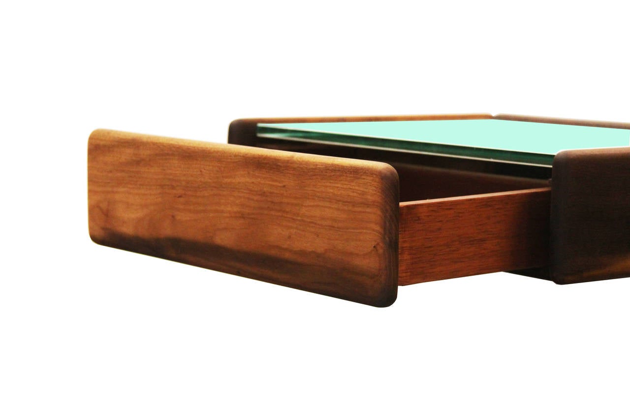 Mid-20th Century Floating Brazilian Wood Shelf by Celina Moveis For Sale