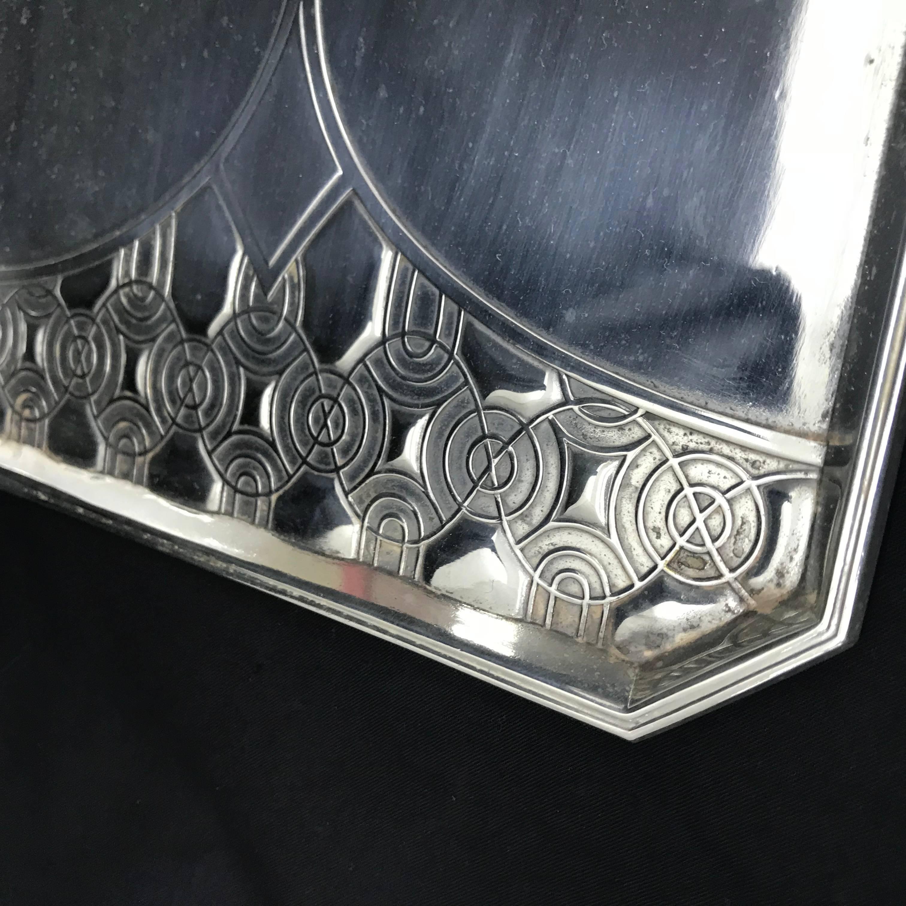 20th Century W.M.F. Art Deco Small Tray, circa 1920