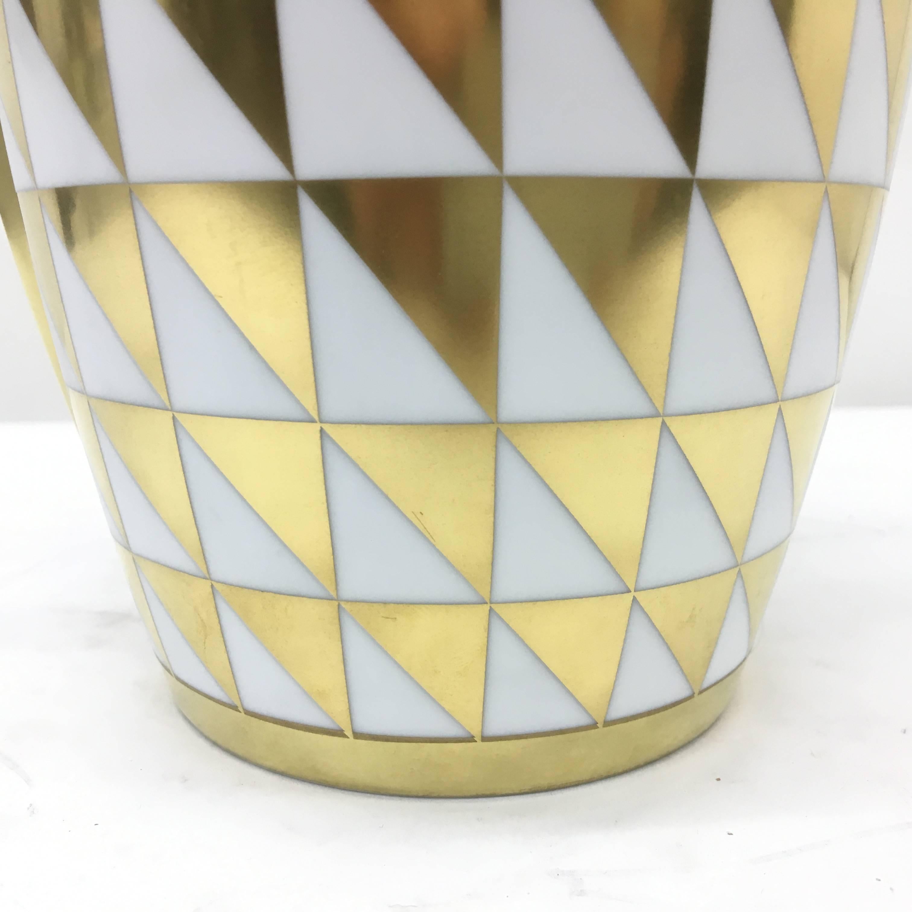 Italian Amazing Richard Ginori Biscuit Vase, circa 1980