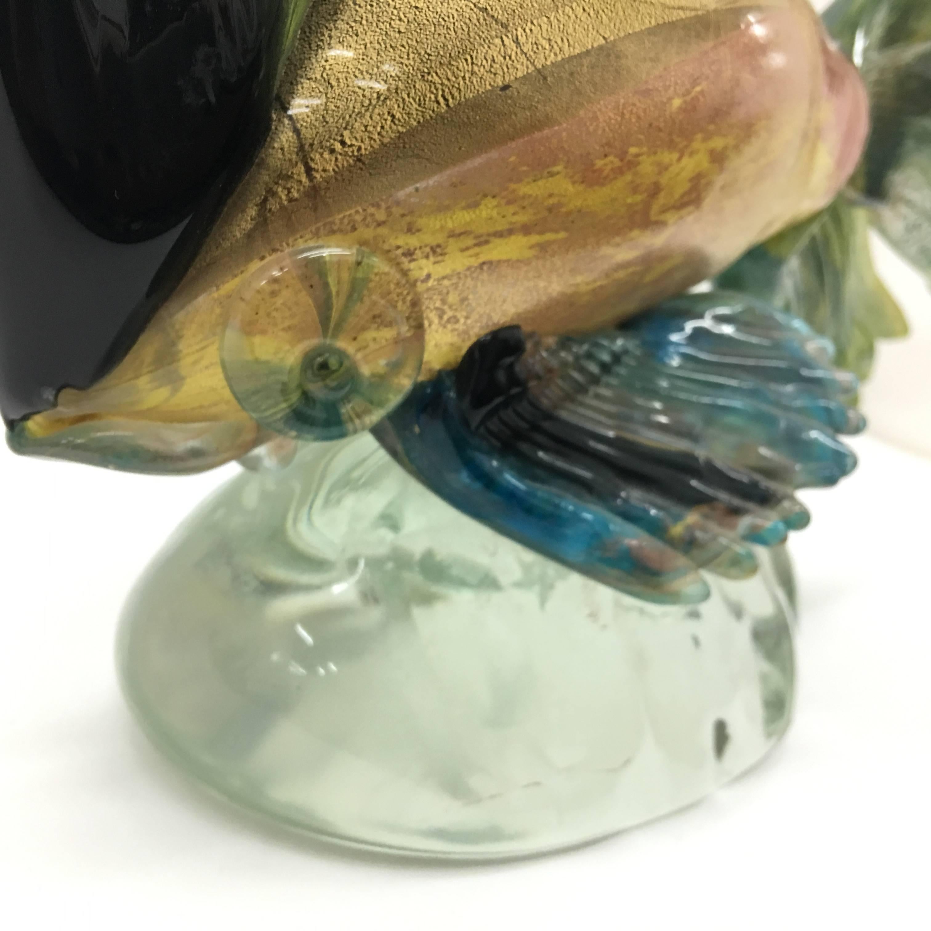 Vintage Multi-Color Murano Glass Fish, circa 1960 In Good Condition In Aci Castello, IT