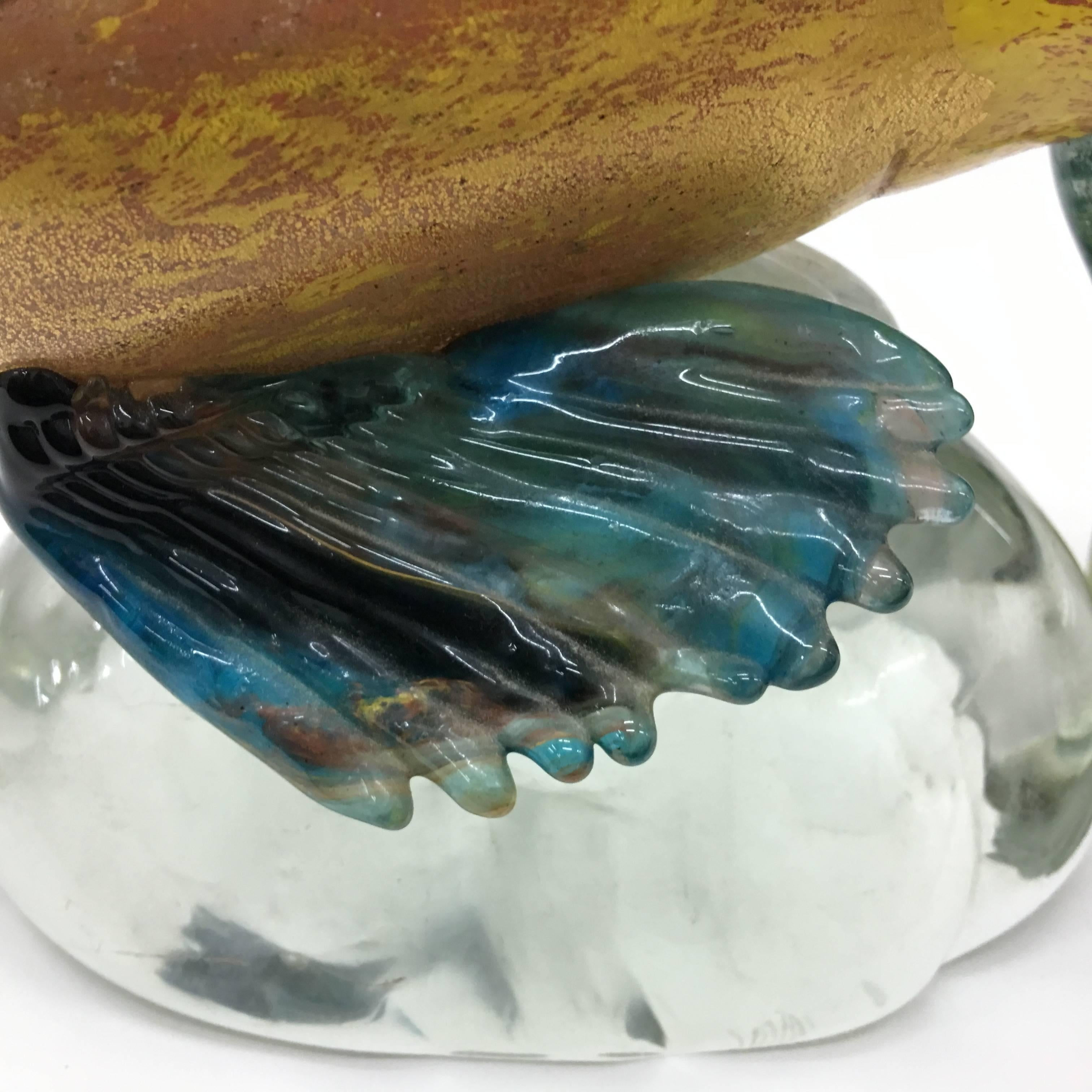 20th Century Vintage Multi-Color Murano Glass Fish, circa 1960