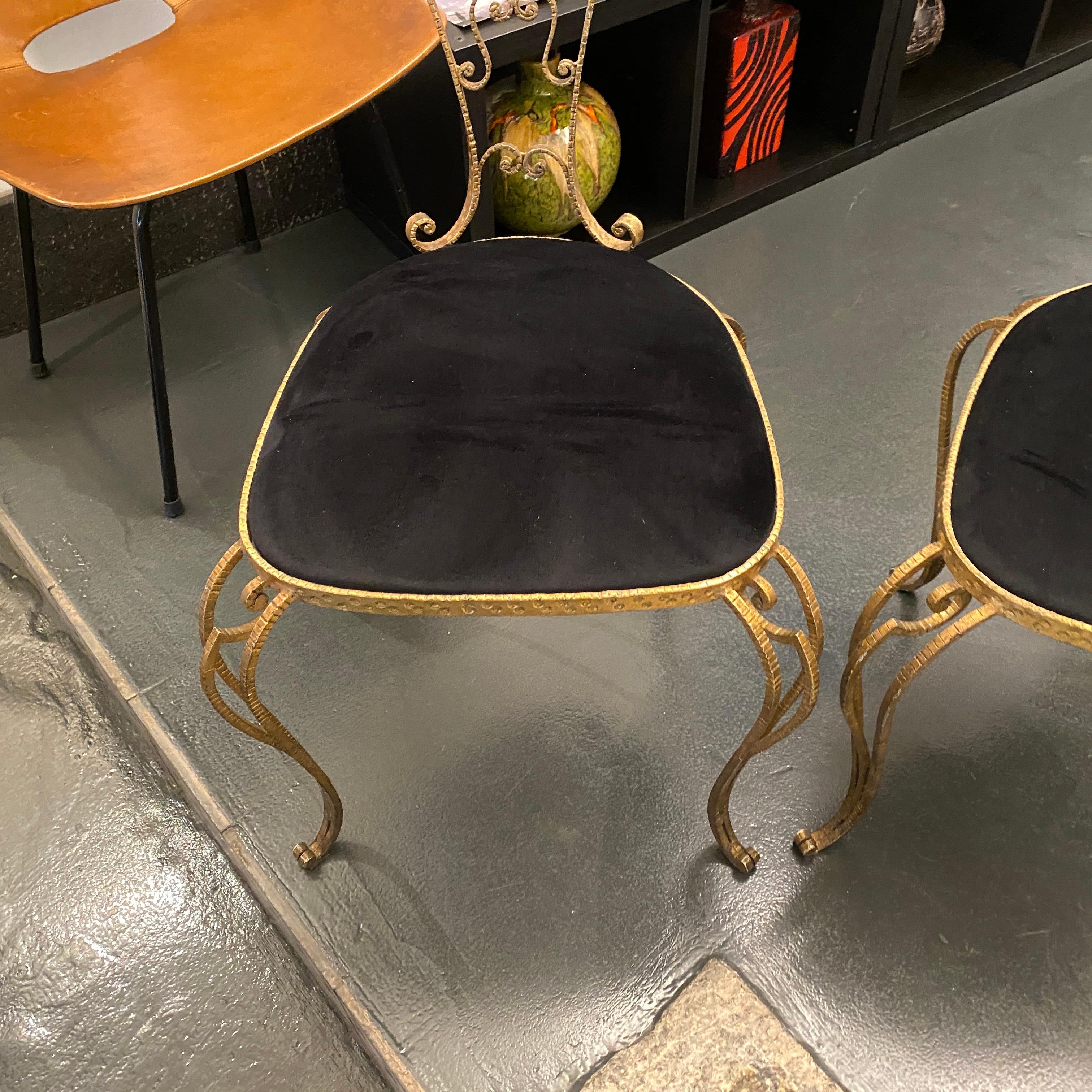 Pair of Pier Luigi Colli Mid-Century Modern Vanity Chairs, circa 1950 7