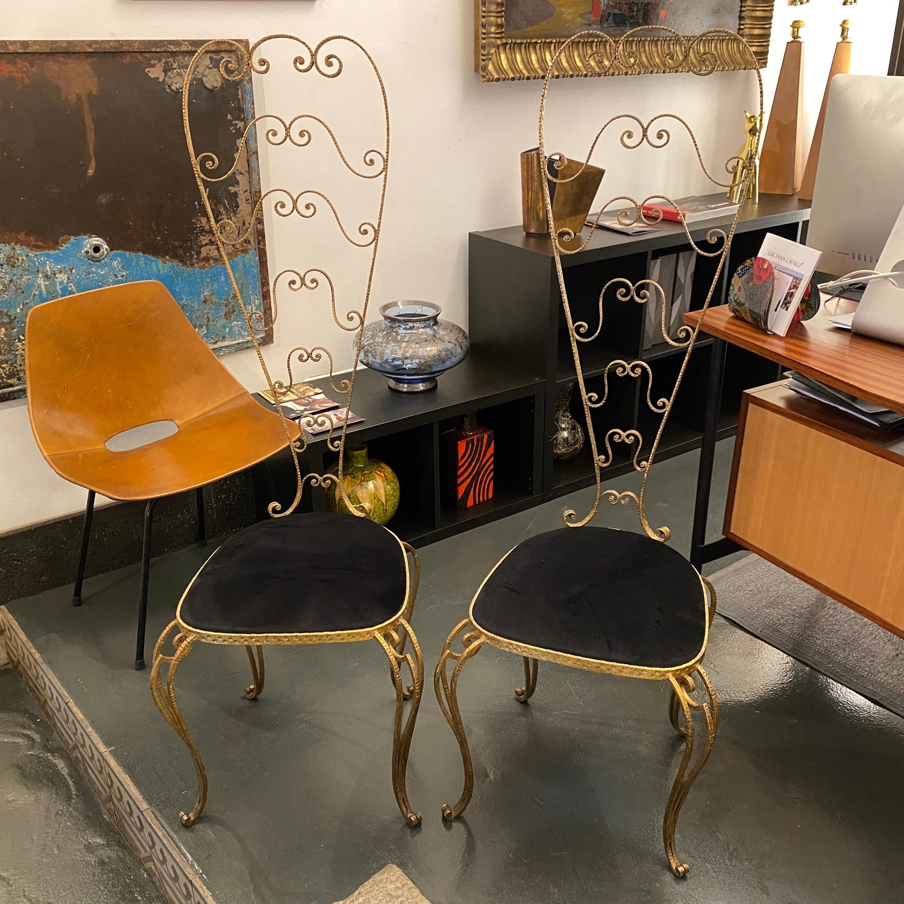 Pair of Pier Luigi Colli Mid-Century Modern Vanity Chairs, circa 1950 9