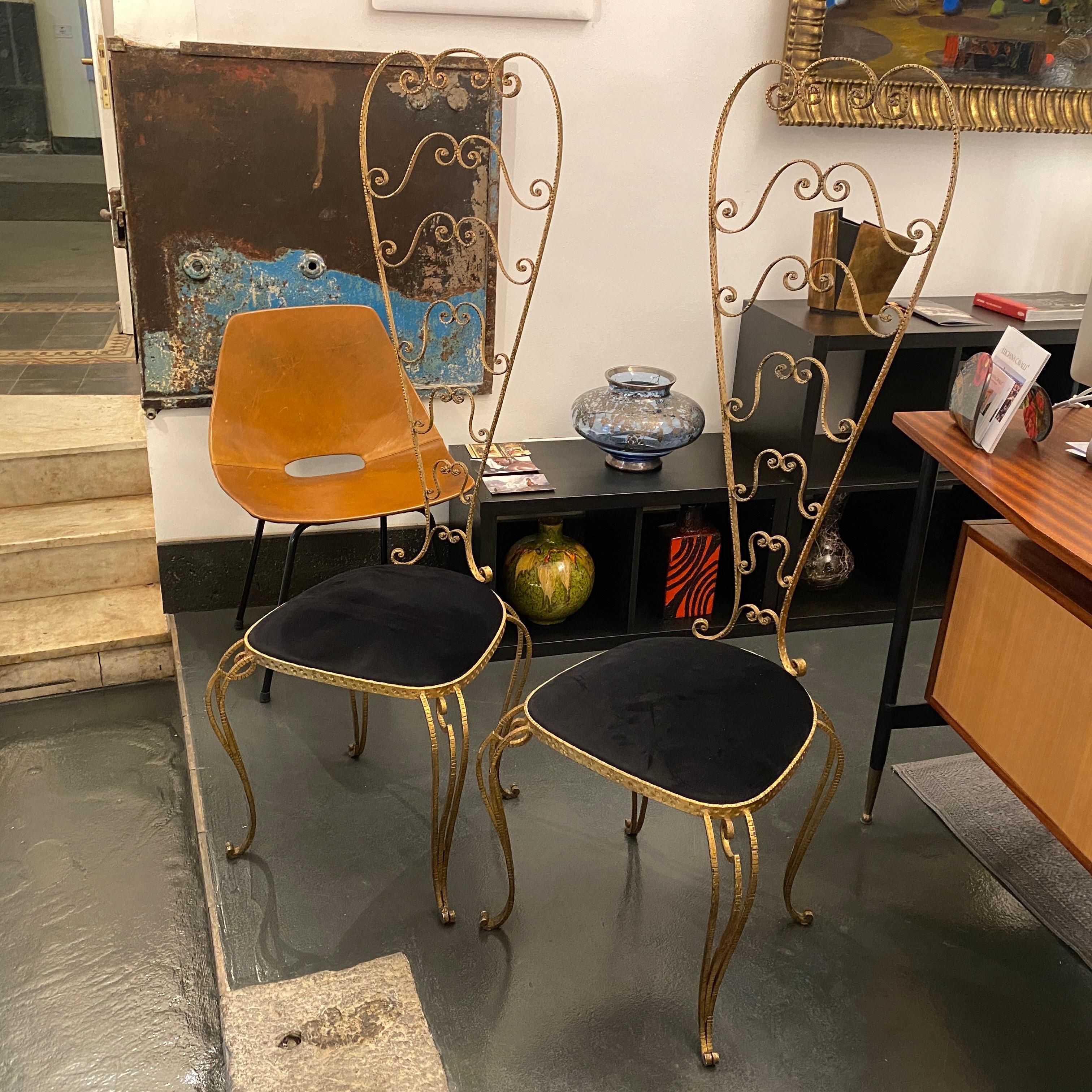 Pair of Pier Luigi Colli Mid-Century Modern Vanity Chairs, circa 1950 10