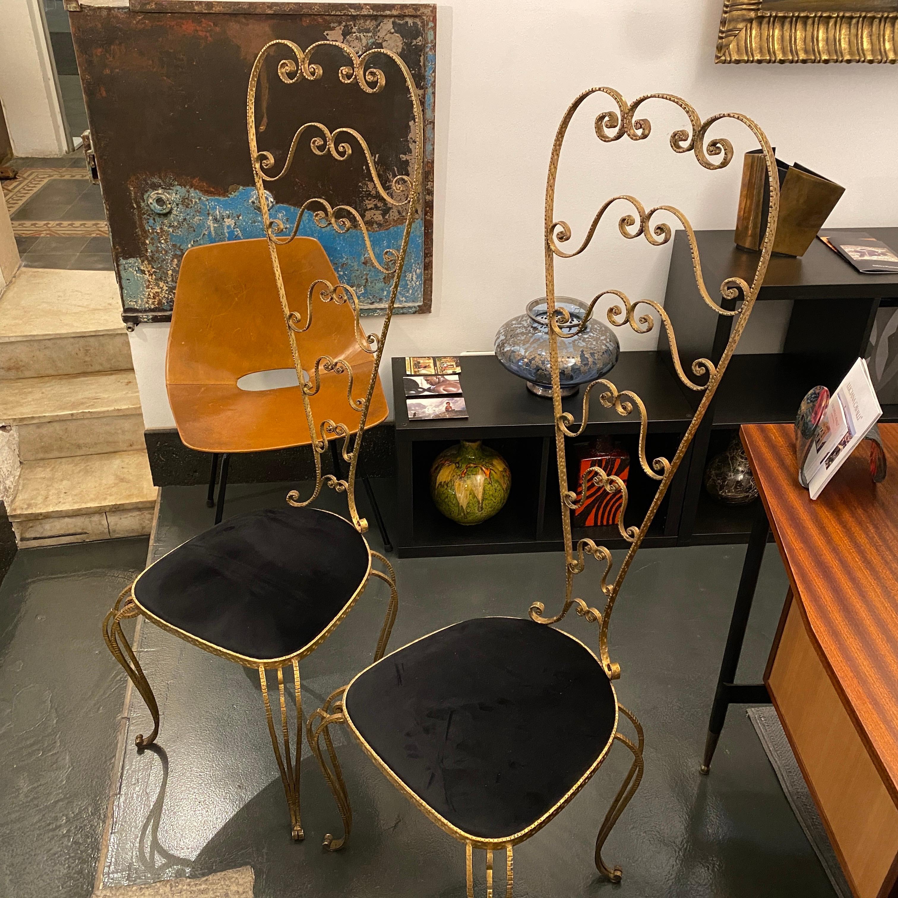 Pair of Pier Luigi Colli Mid-Century Modern Vanity Chairs, circa 1950 11