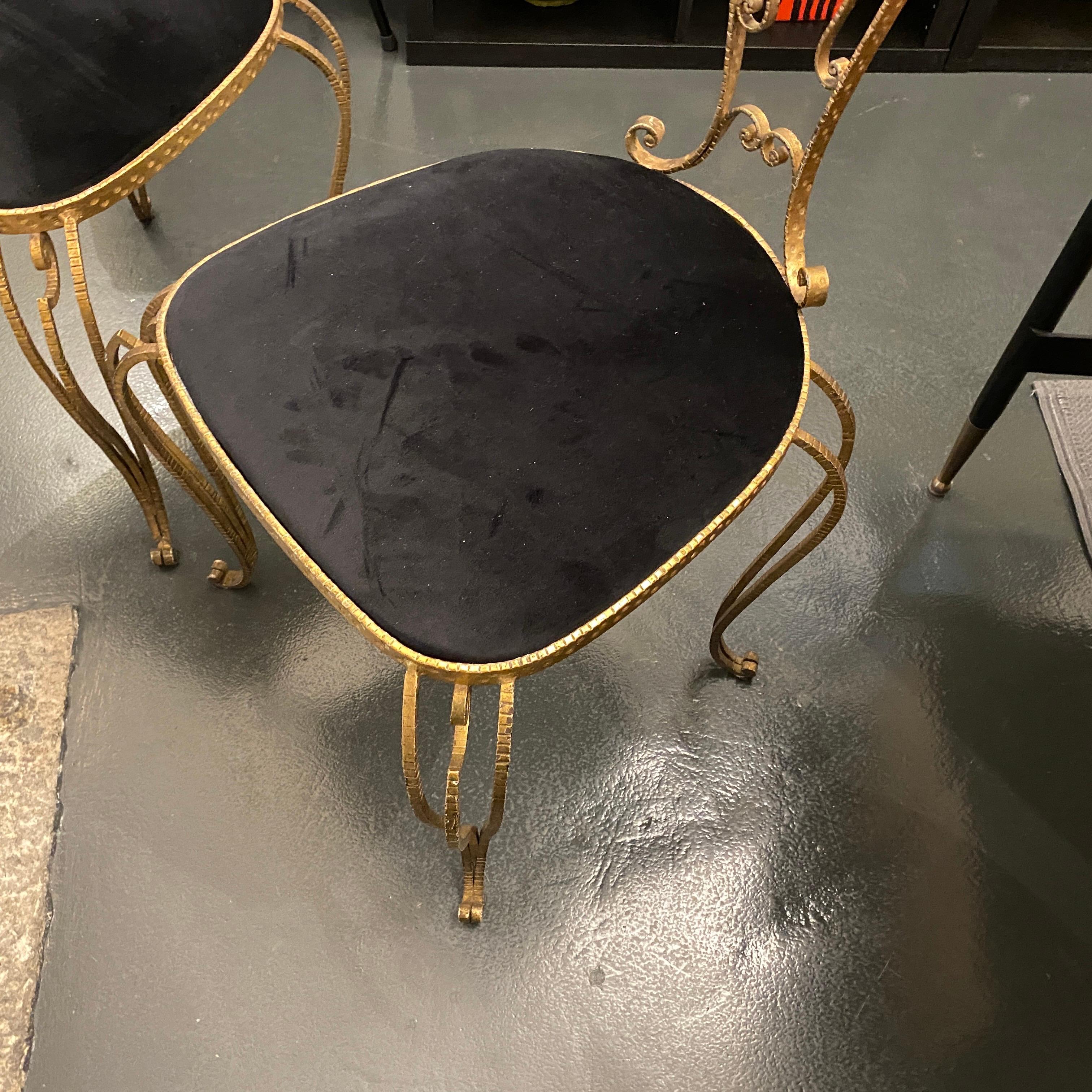 Pair of Pier Luigi Colli Mid-Century Modern Vanity Chairs, circa 1950 12