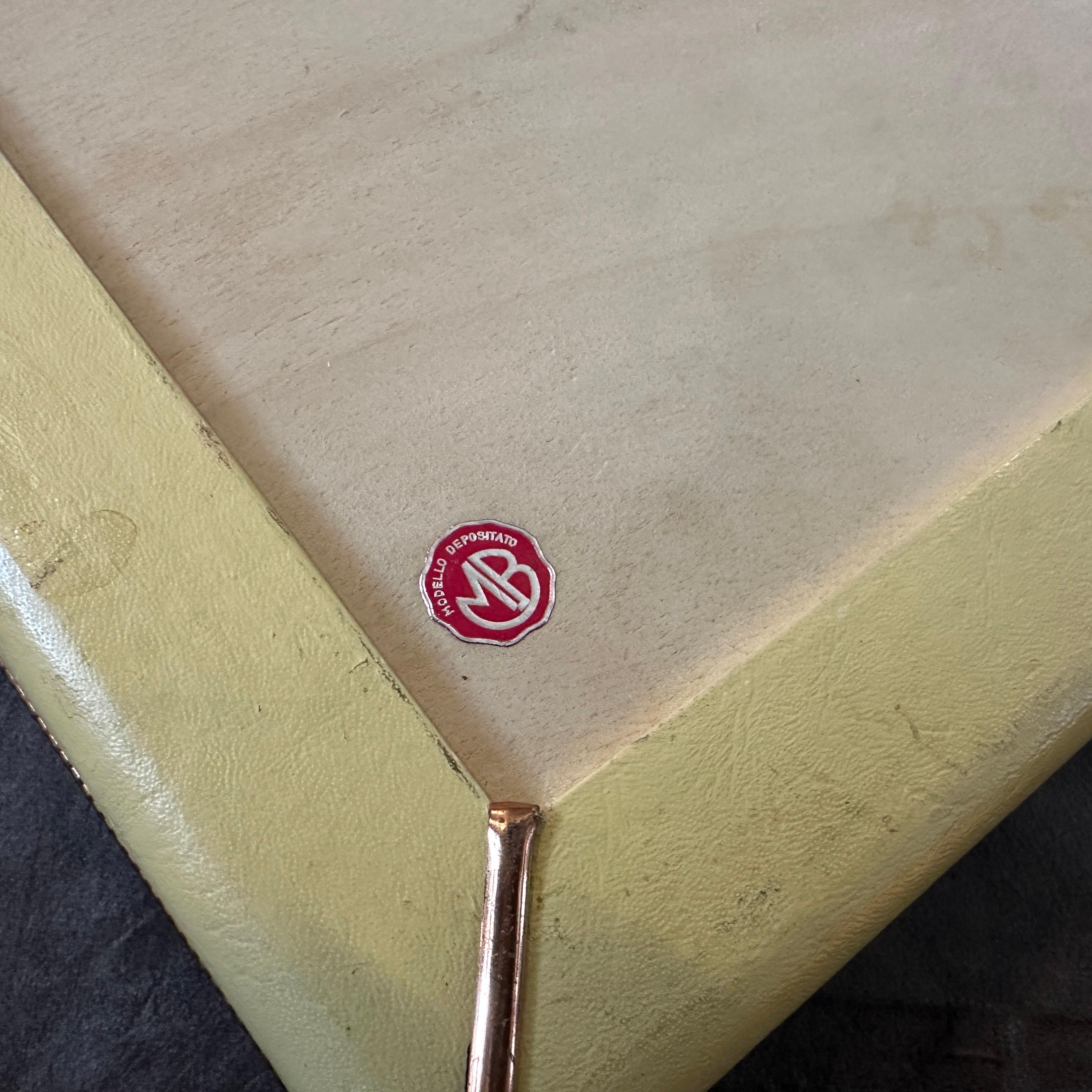 A High Quality 1930s Art Deco Copper and Glass Rectangular Italian Serving Tray For Sale 8
