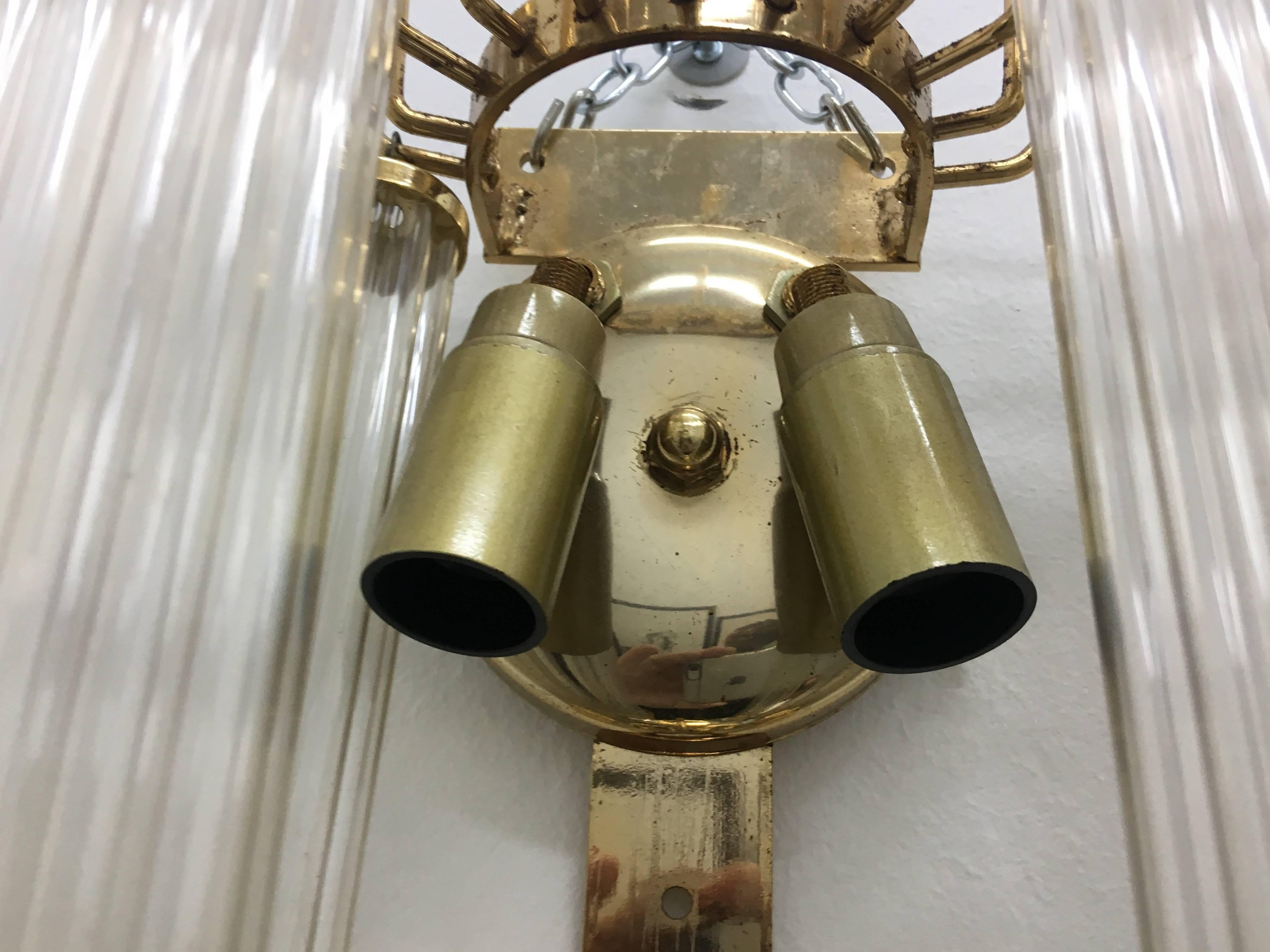 Mid-Century Modern Italian Brass Wall Sconce, circa 1960 1