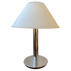 Used 1990s Glashutte Limburg Minimalist Metal and Glass Table Lamp