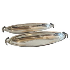 1990s Modernist Silver Plated Fish Bowl Design by Lino Sabattini