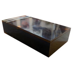 1970s Mid-Century Modern Faux Tortoiseshell Lucite Luxury Box Dior Home Style