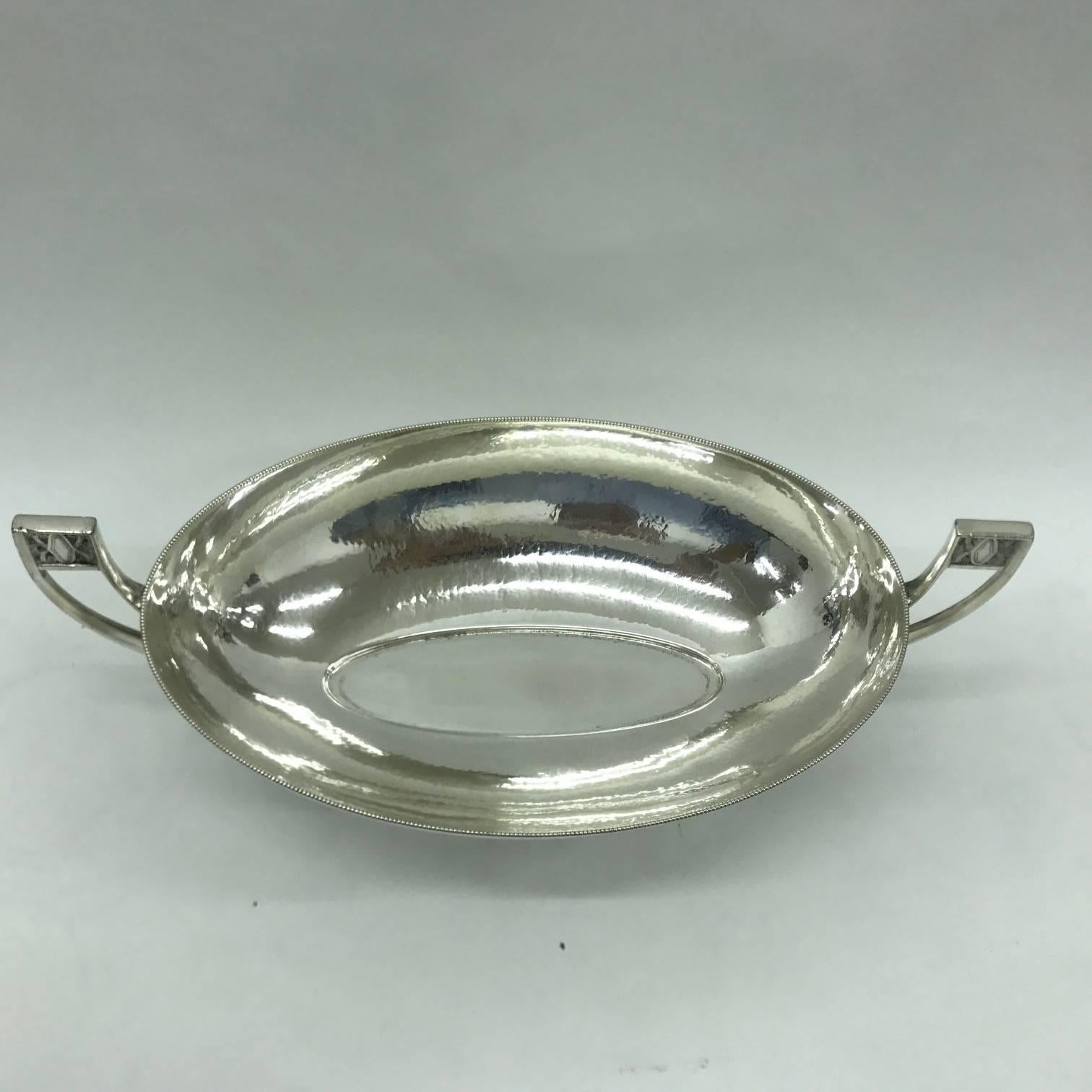 German W.M.F. Bowl in Silver Plate, Secessionist Style