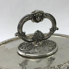 Victorian Silver Plated Oval English Entree Dish, circa 1870