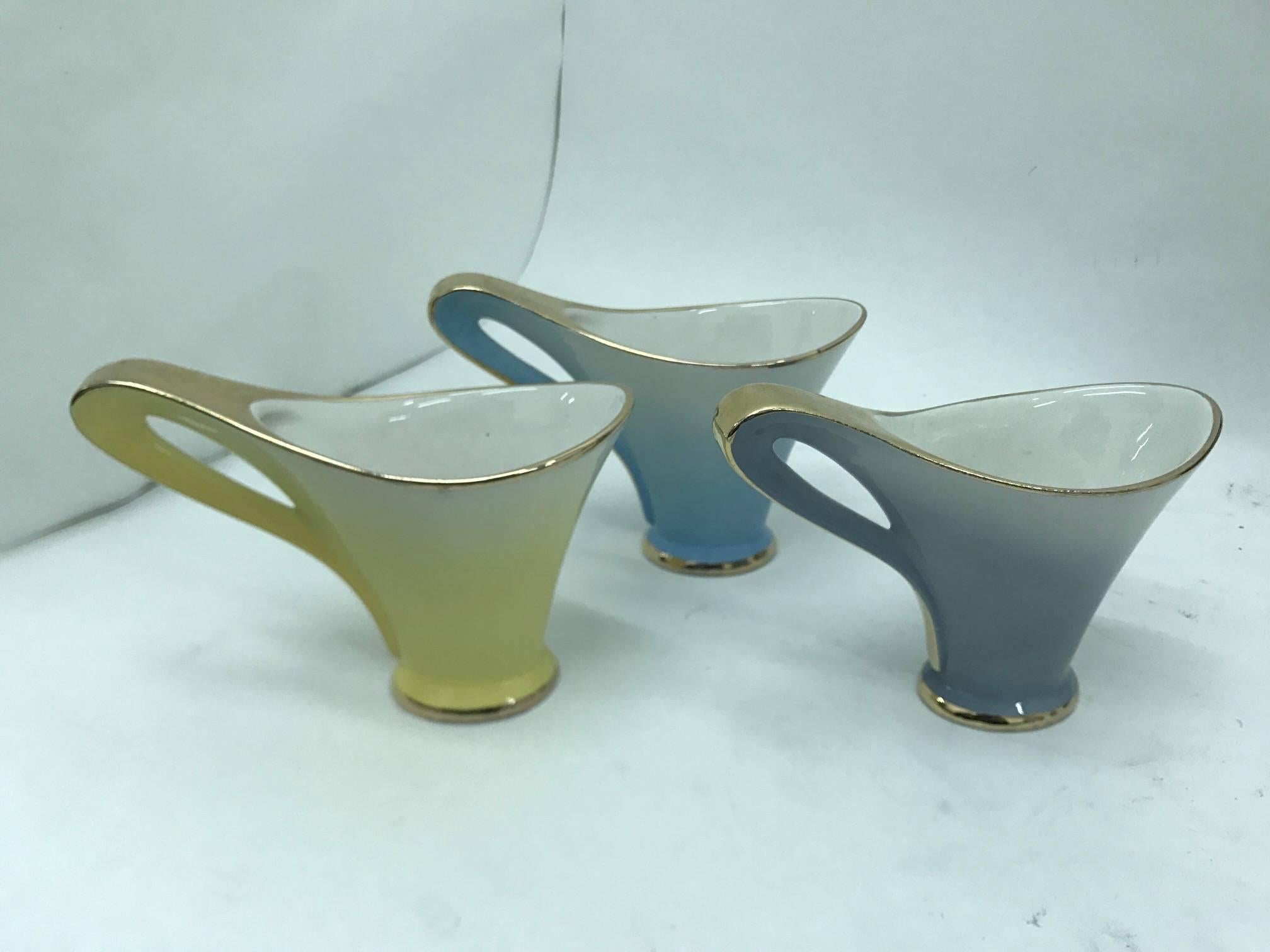 Italo Casini Mid-Century Modern Ceramic Italian Tea Service circa 1955 In Good Condition In Aci Castello, IT