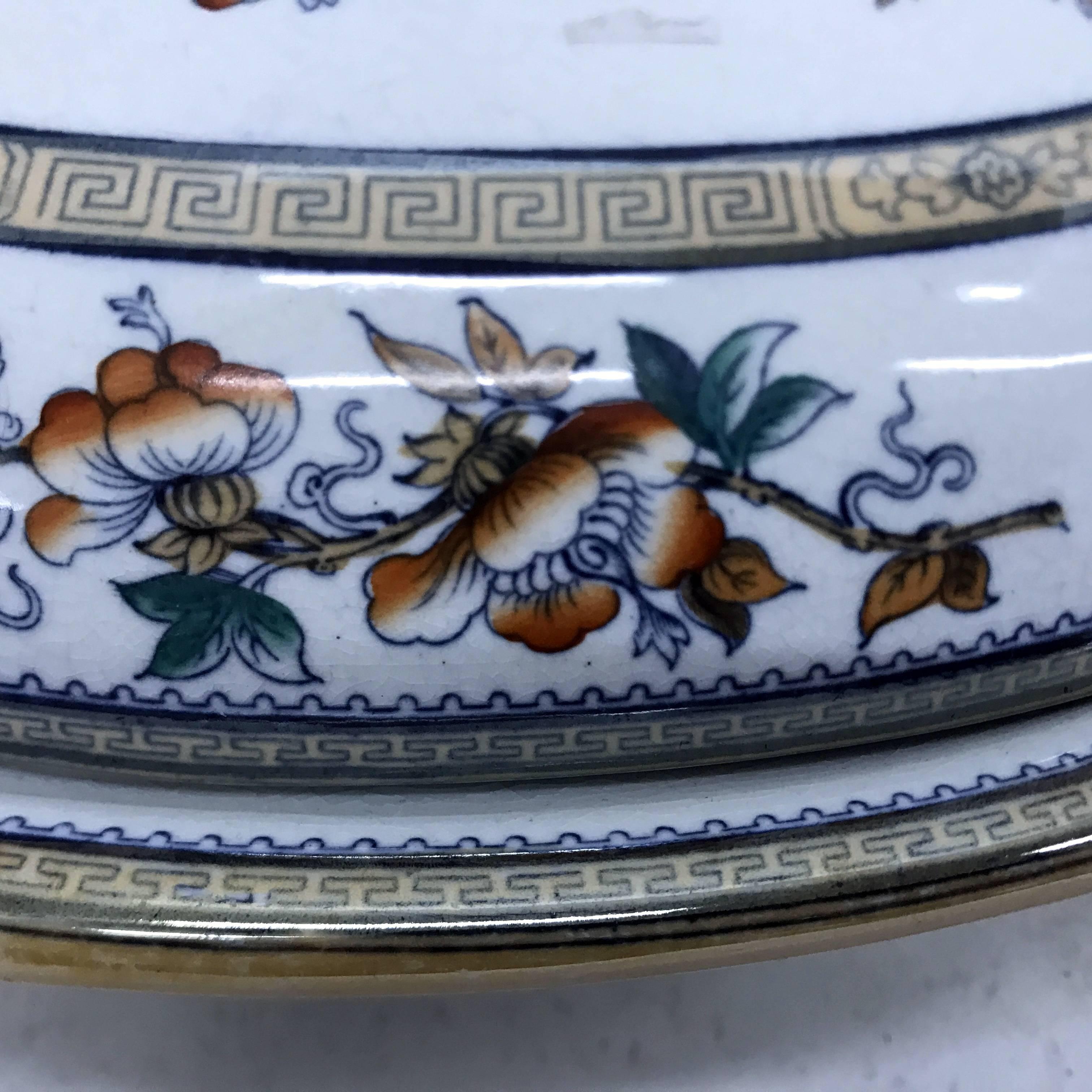 19th Century Victorian British Oval Ceramic  Soup Tureen, 1842-1883