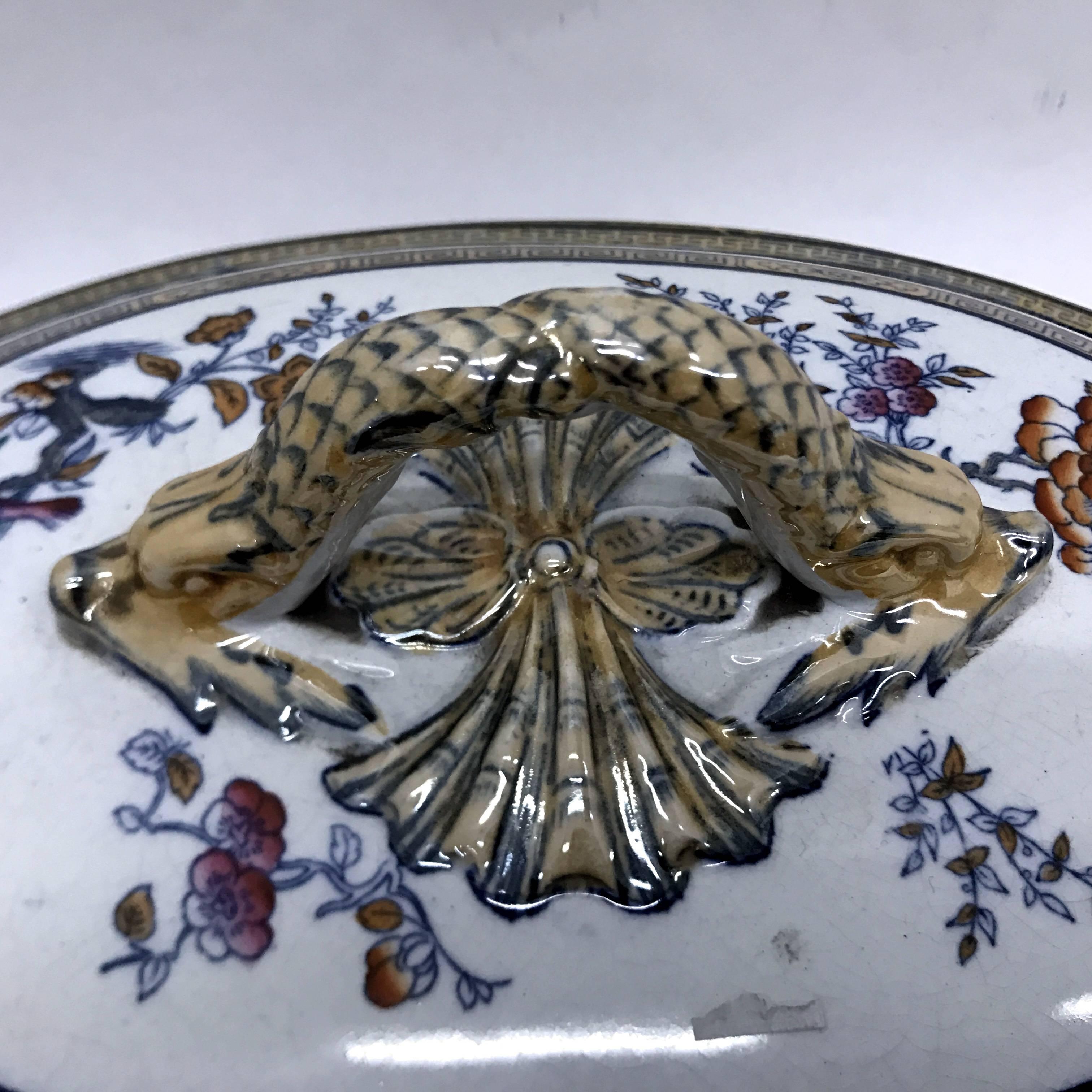 Victorian British Oval Ceramic  Soup Tureen, 1842-1883 3
