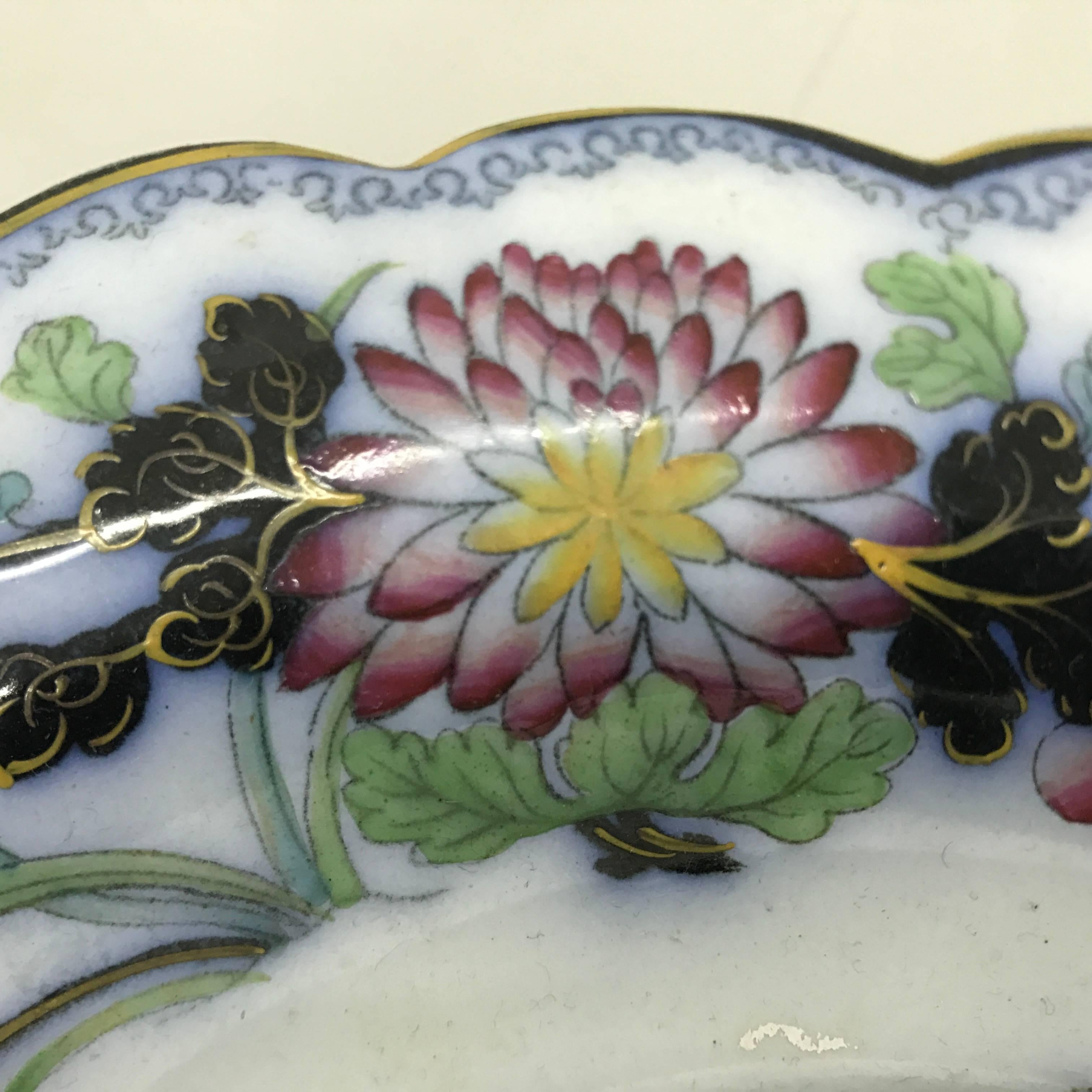 English Victorian Porcelain Centerpiece, circa 1870 2