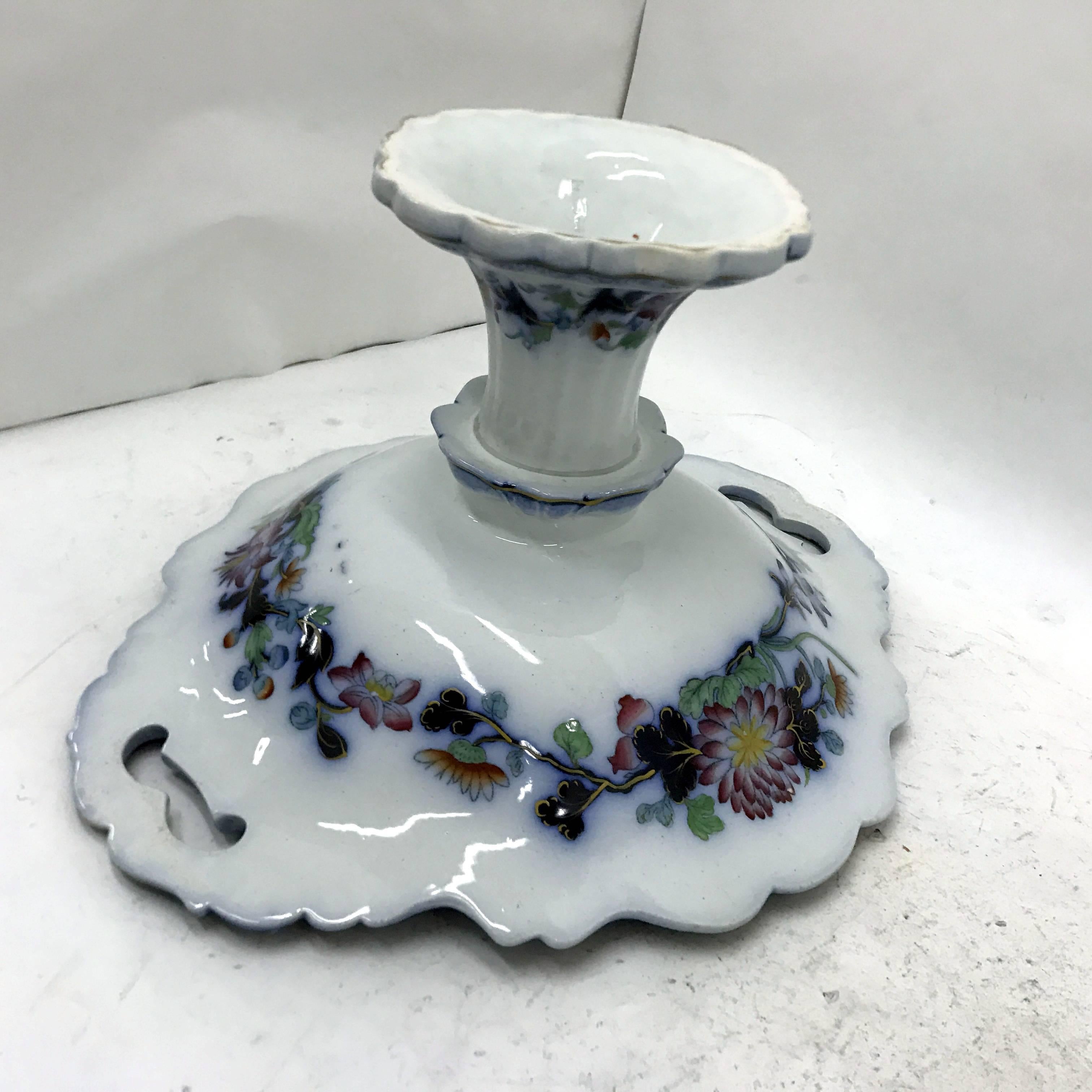 English Victorian Porcelain Centerpiece, circa 1870 3
