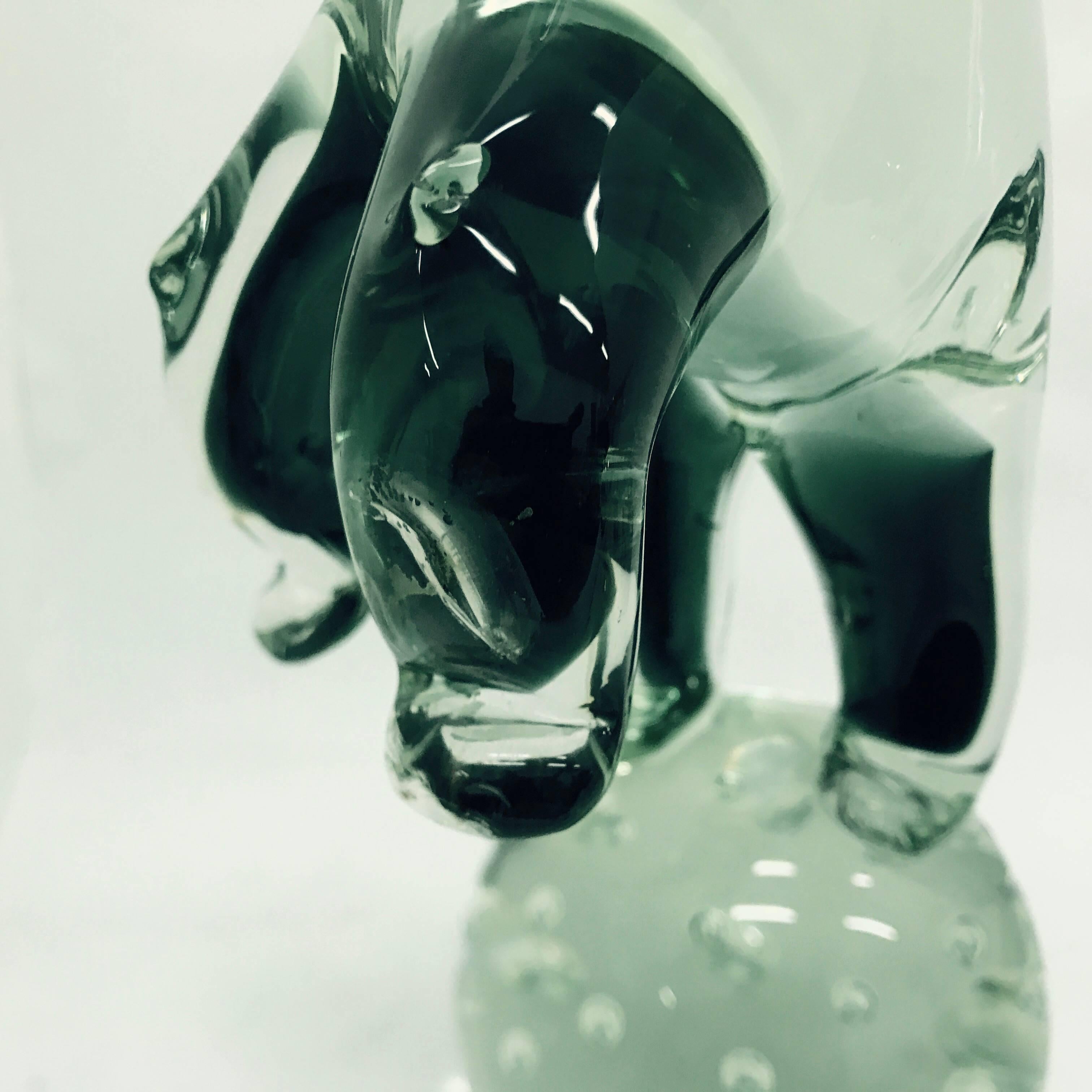 Murano Glass Sculpture of an Elephant, circa 1970 3