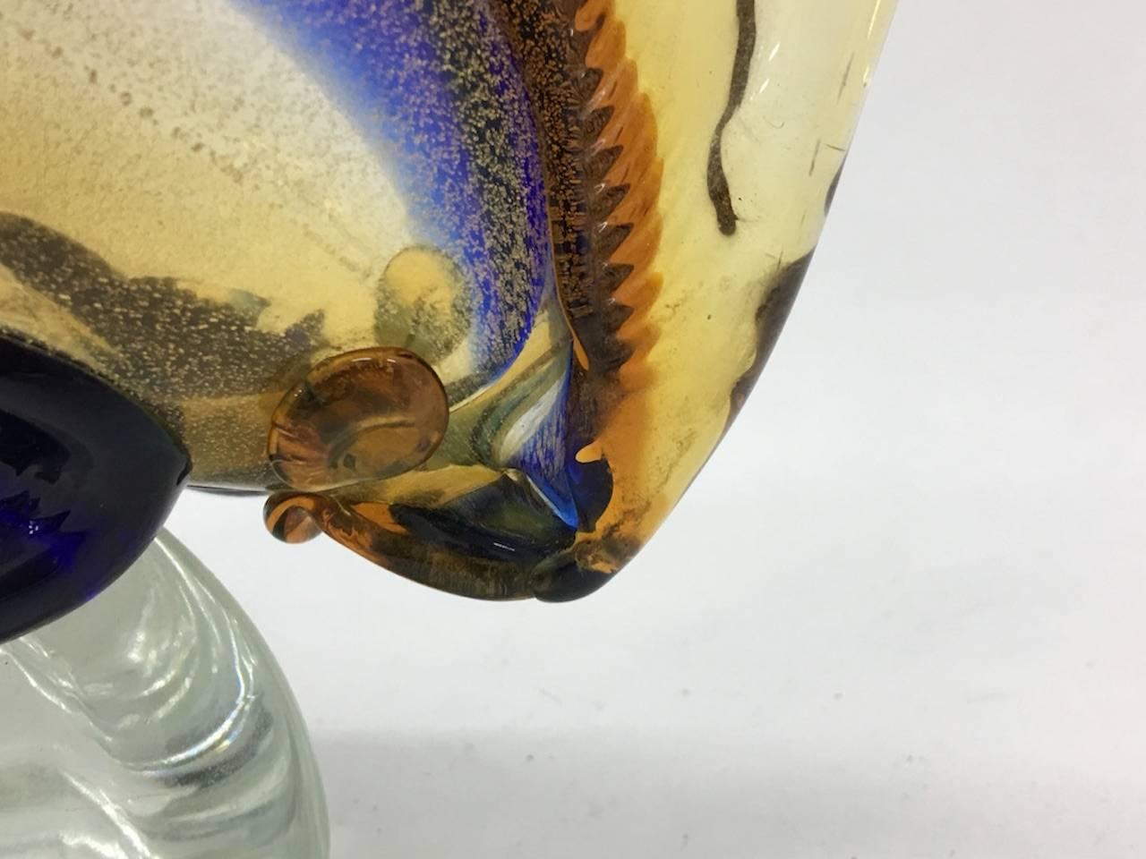 Italian Murano Glass Sculpture of a Fish, circa 1970