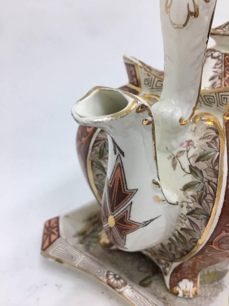Archival Paper Victorian Ceramic Teapot 1894 the Geisha
