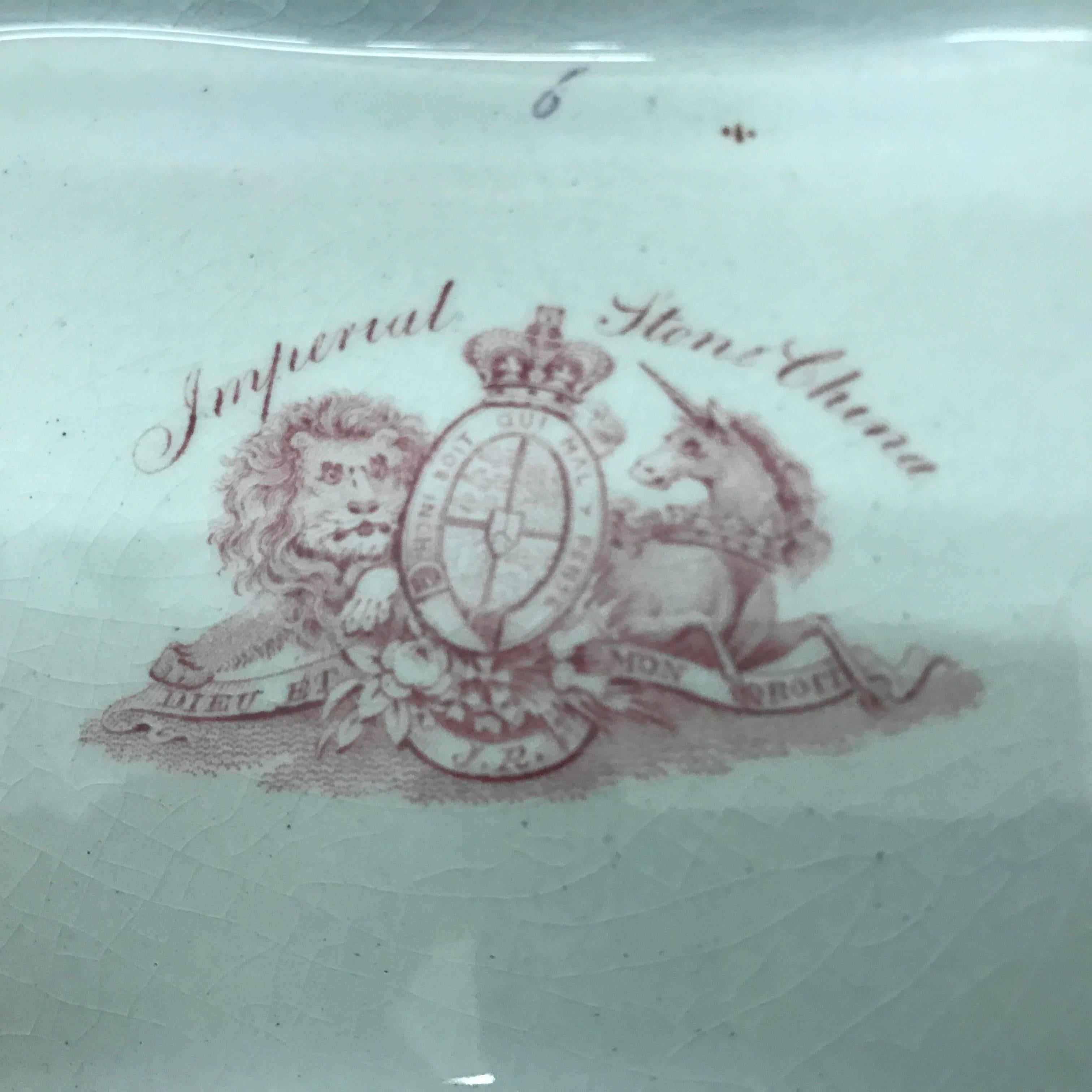 English Victorian Imari Ceramic Soup Tureen, 1877-1886 In Good Condition In Aci Castello, IT
