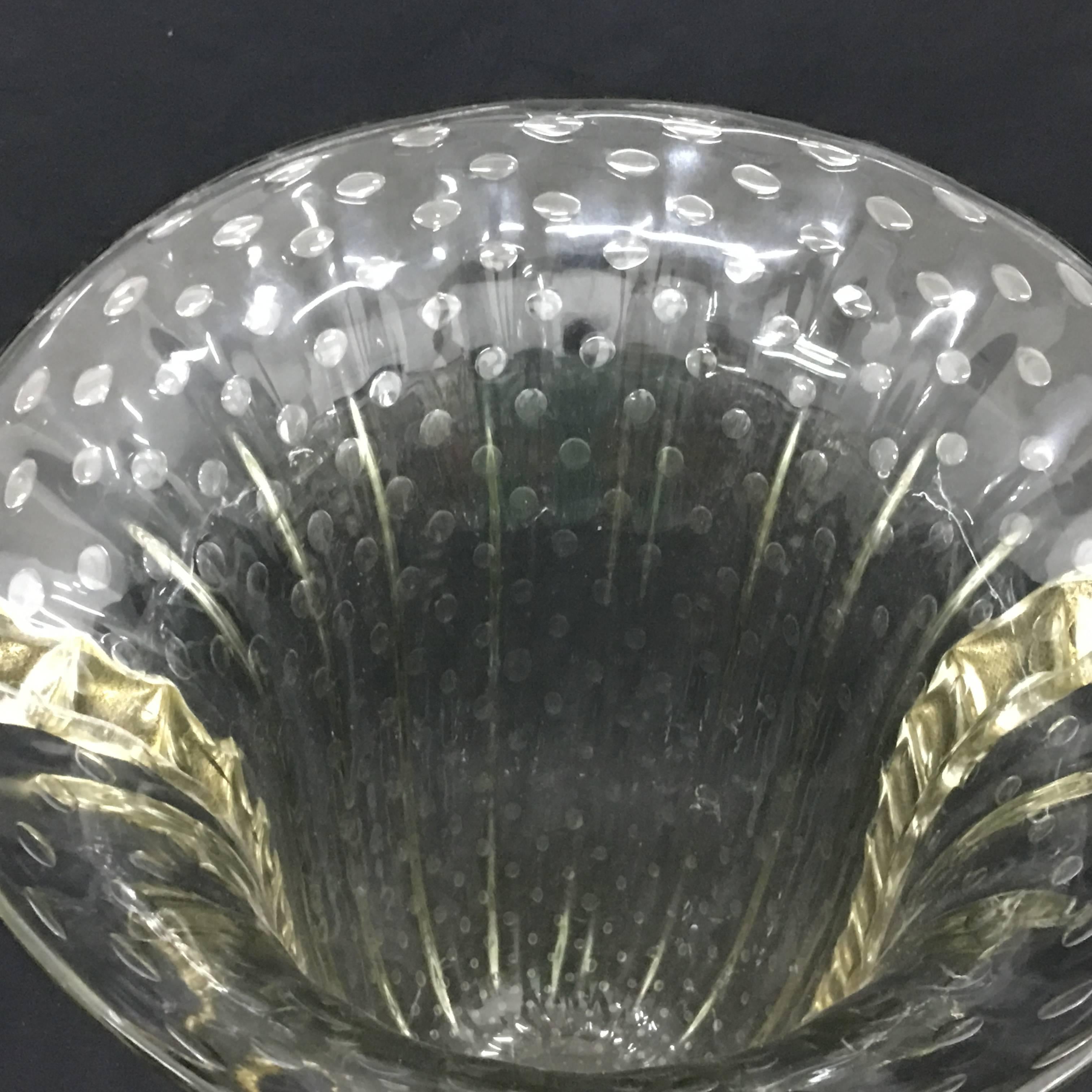 Murano Glass Vase by Toso, Italy, circa 1960 1