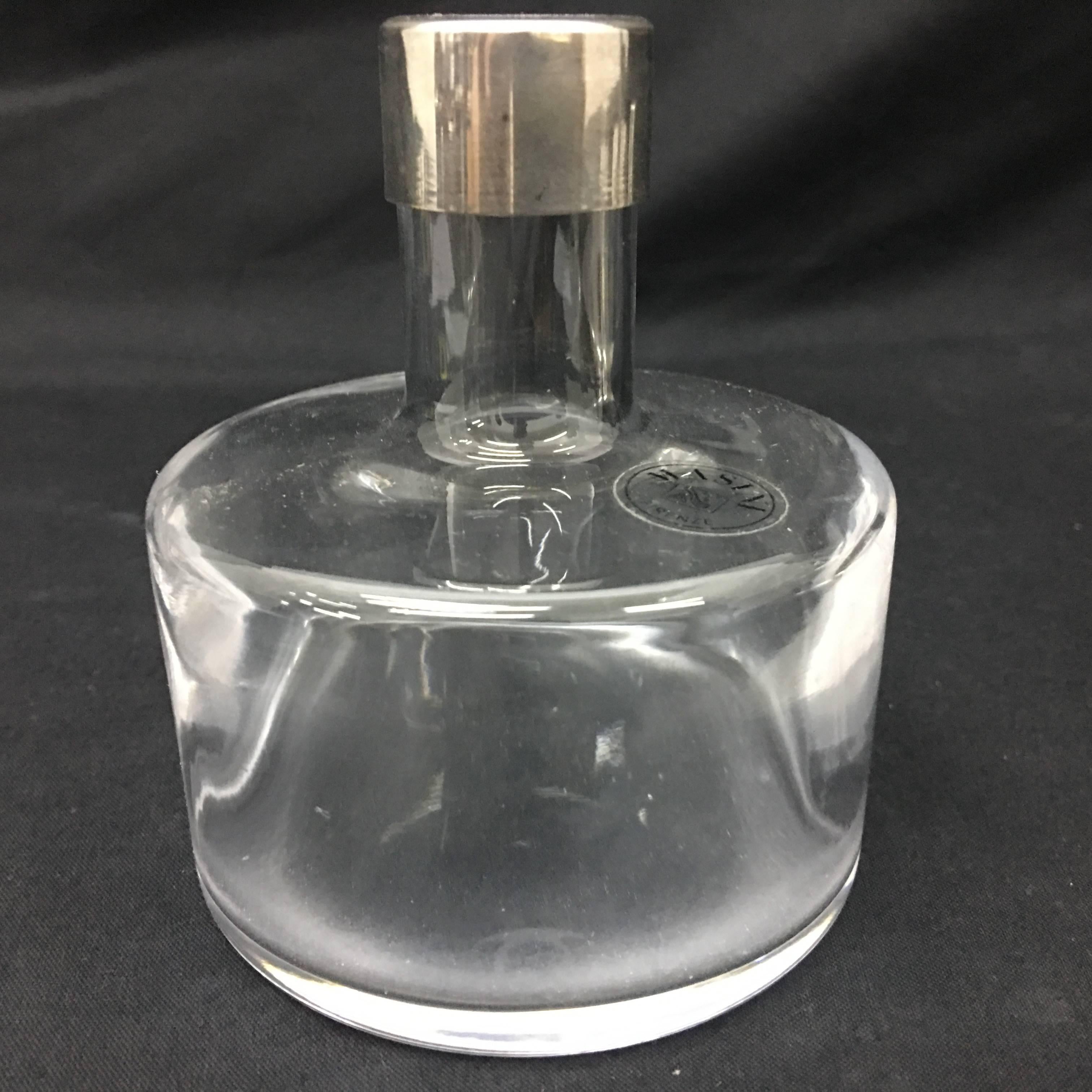 Particular vintage cruet made in Italy by Masini, storic silver factory in Florence, perfect conditions, probably never used.