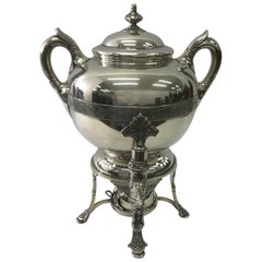 Antique Tiffany & Co. Art Nouveau, Silver Plated Samovar