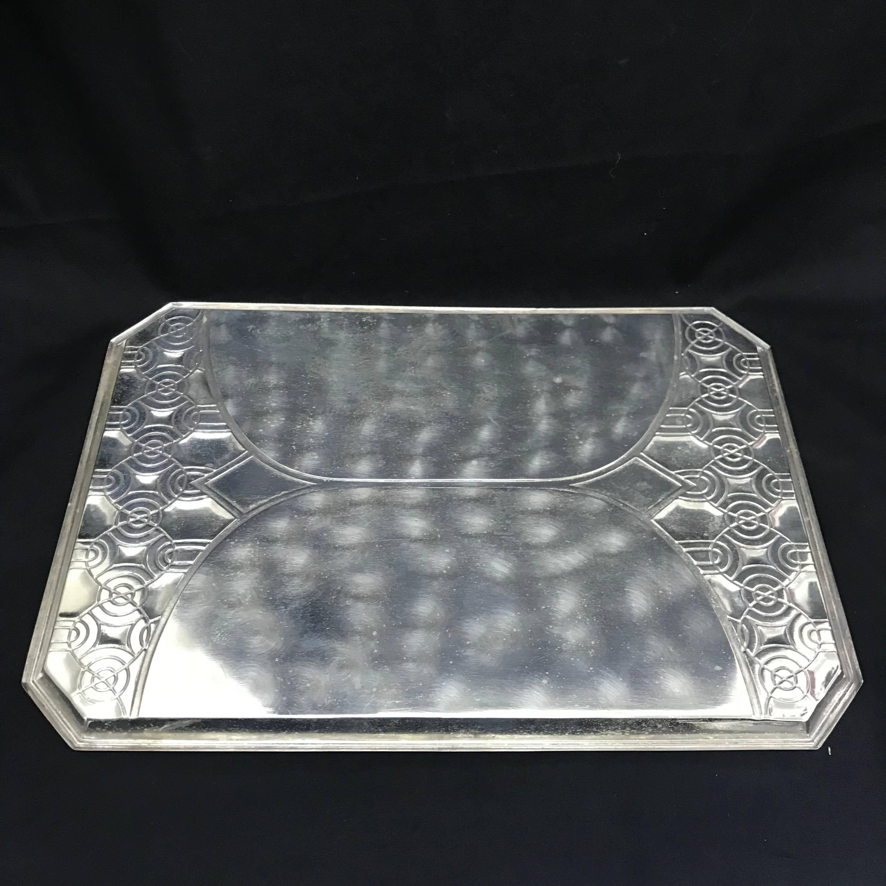 W.M.F. Art Deco Small Tray, circa 1920 In Excellent Condition In Aci Castello, IT