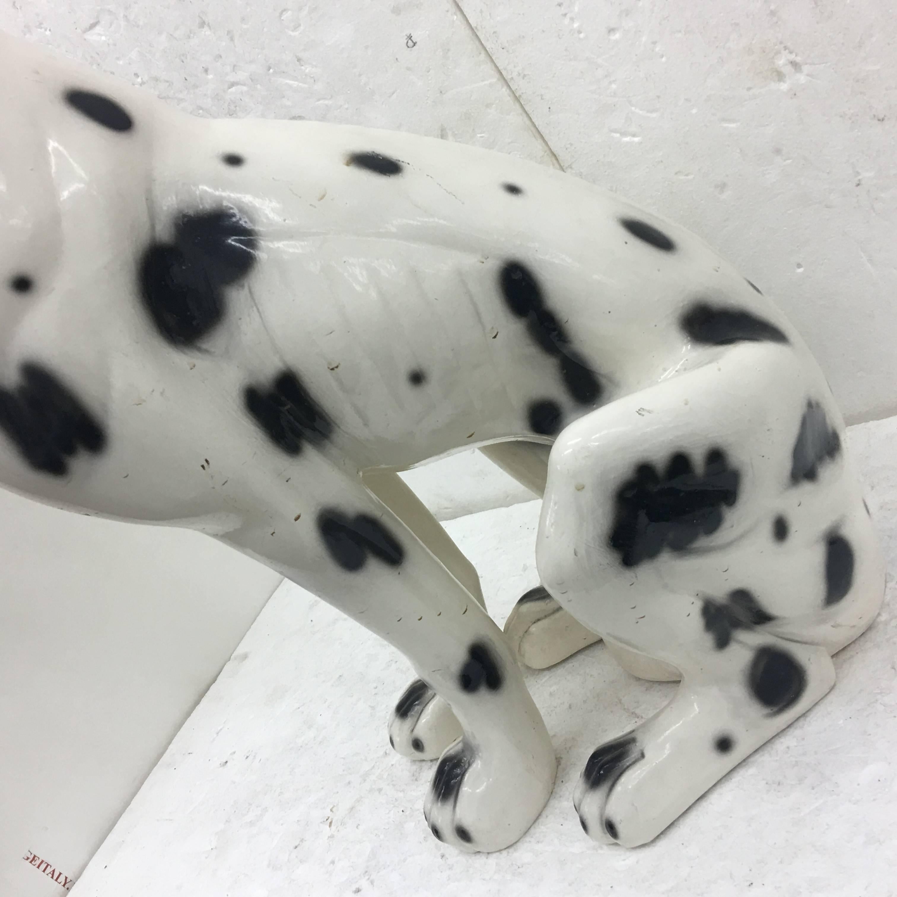 Mid-20th Century Mid-Century Modern Ceramic Dog, Made in Italy, circa 1950
