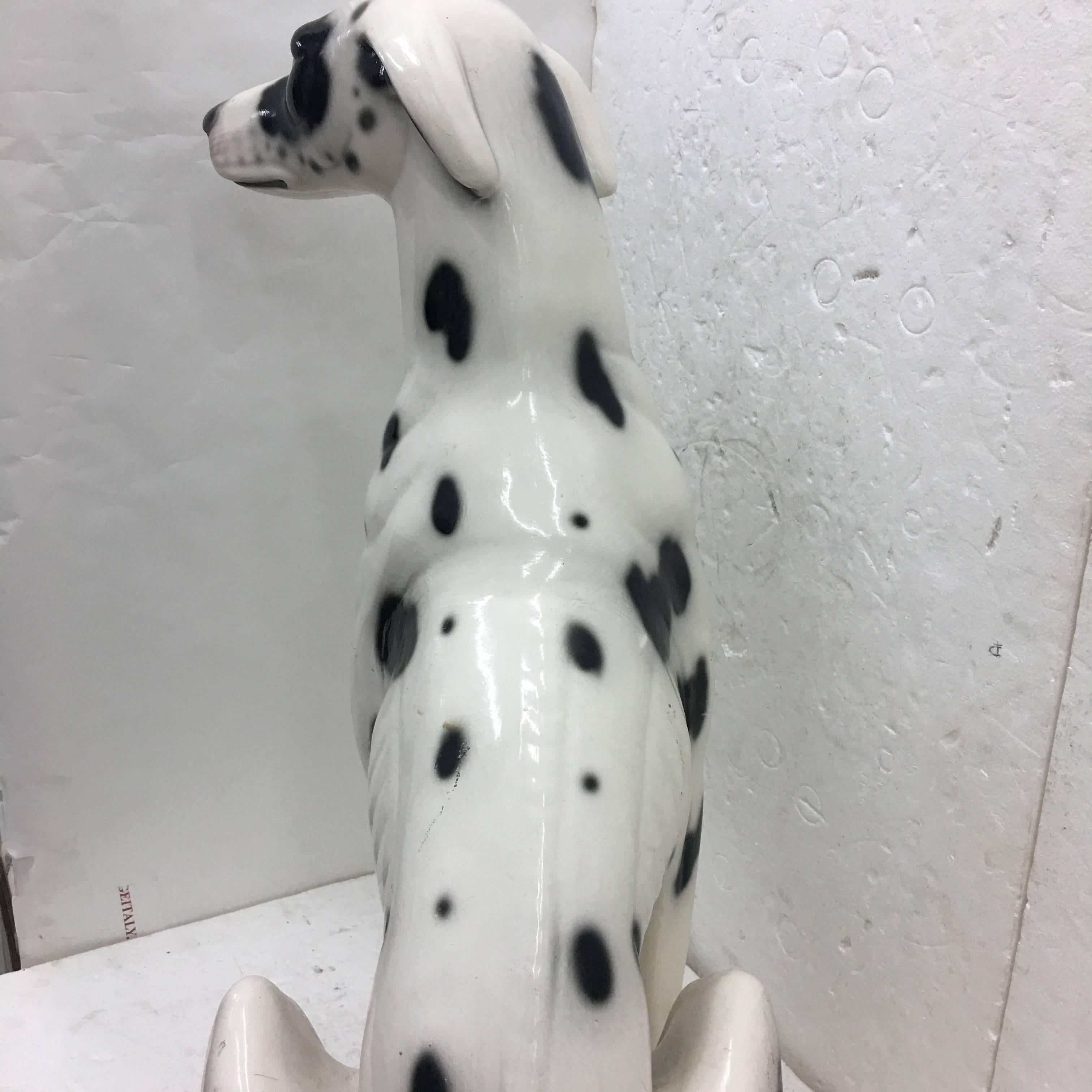 Mid-Century Modern Ceramic Dog, Made in Italy, circa 1950 2