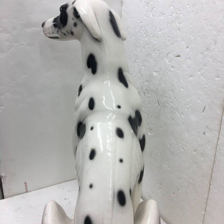 Mid-Century Modern Ceramic Dog, Made in Italy, circa 1950 at 1stDibs