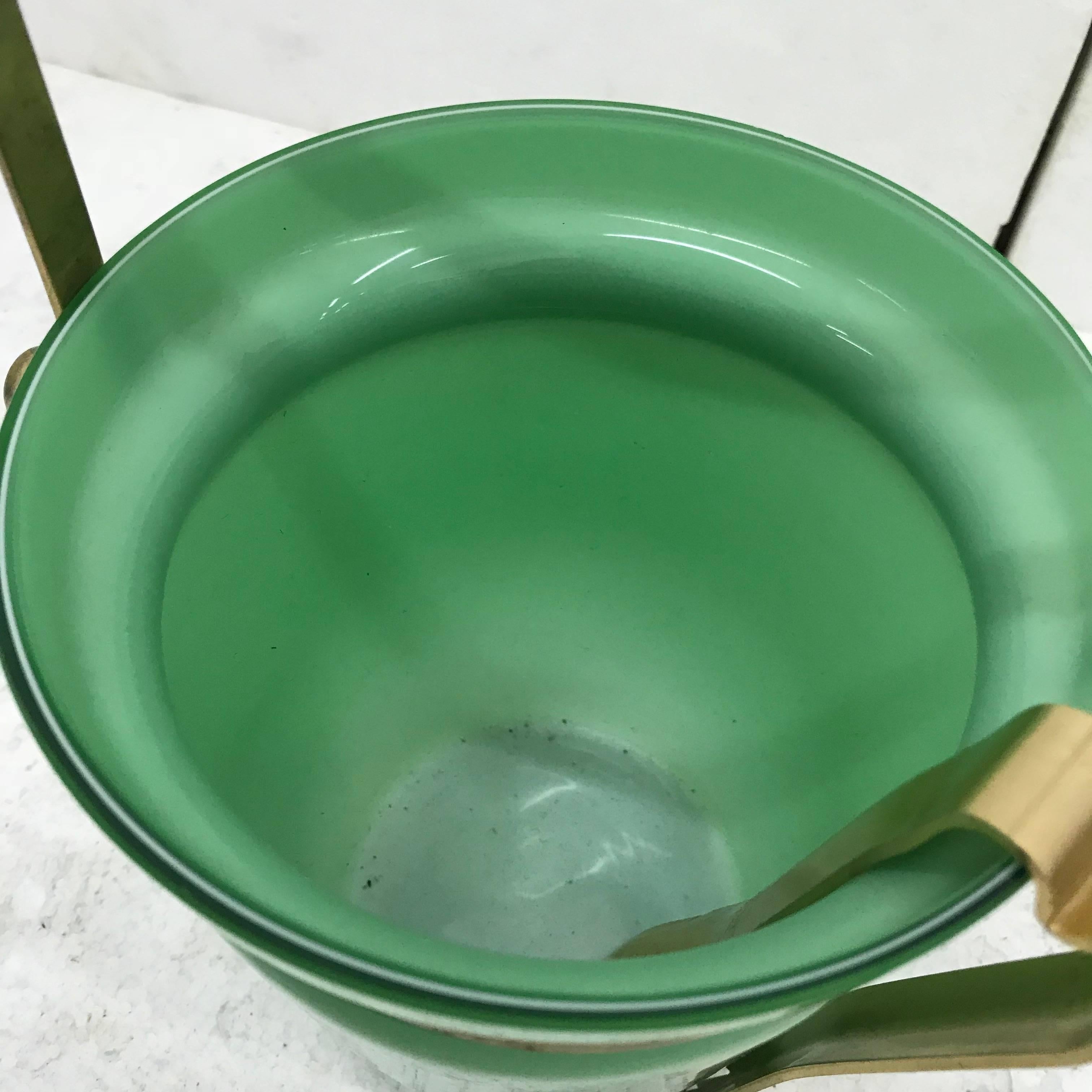 20th Century Italian Mid-Century Modern Opaline Ice Bucket