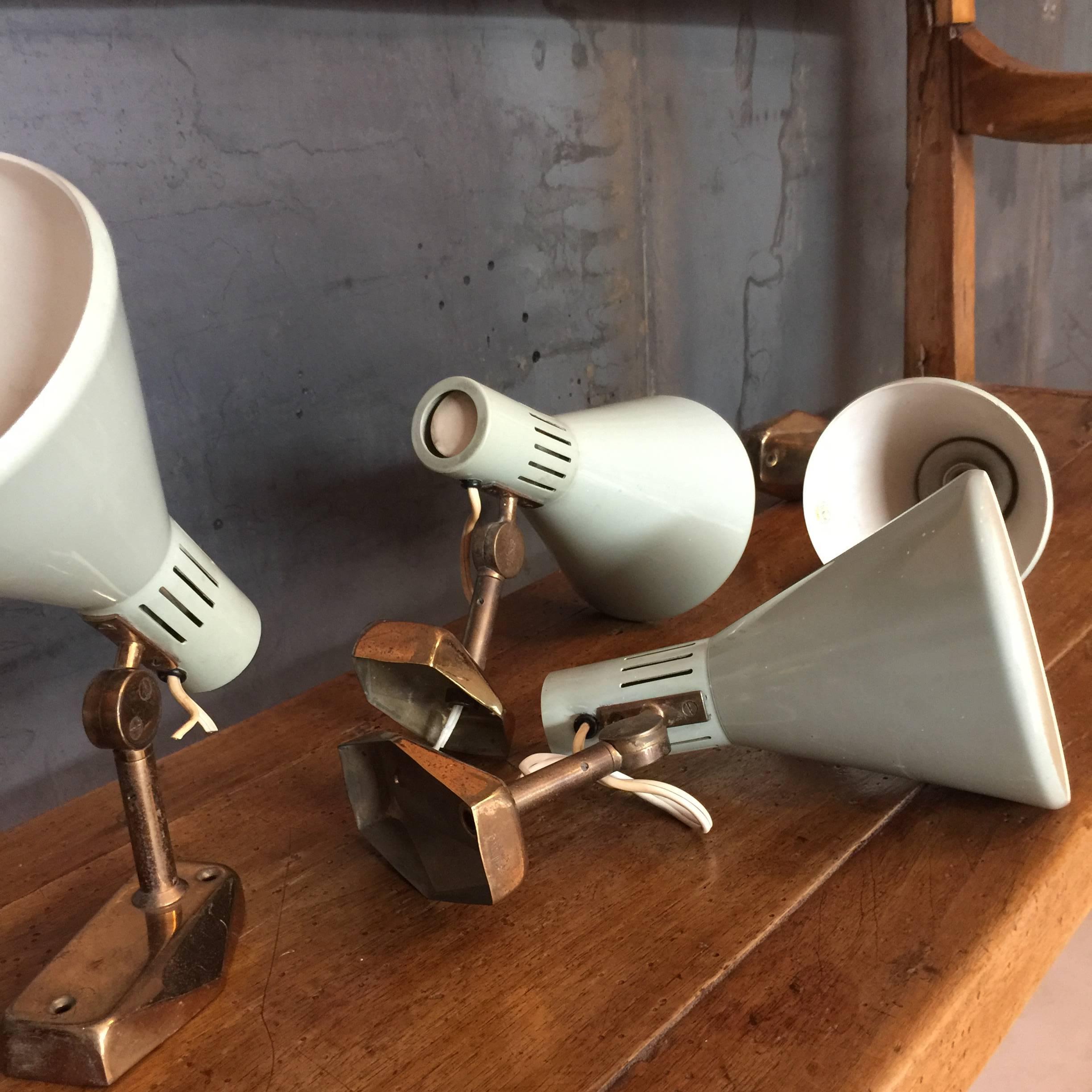 Six Articulated Wall Lights by Stilnovo, Italy, circa 1950 1